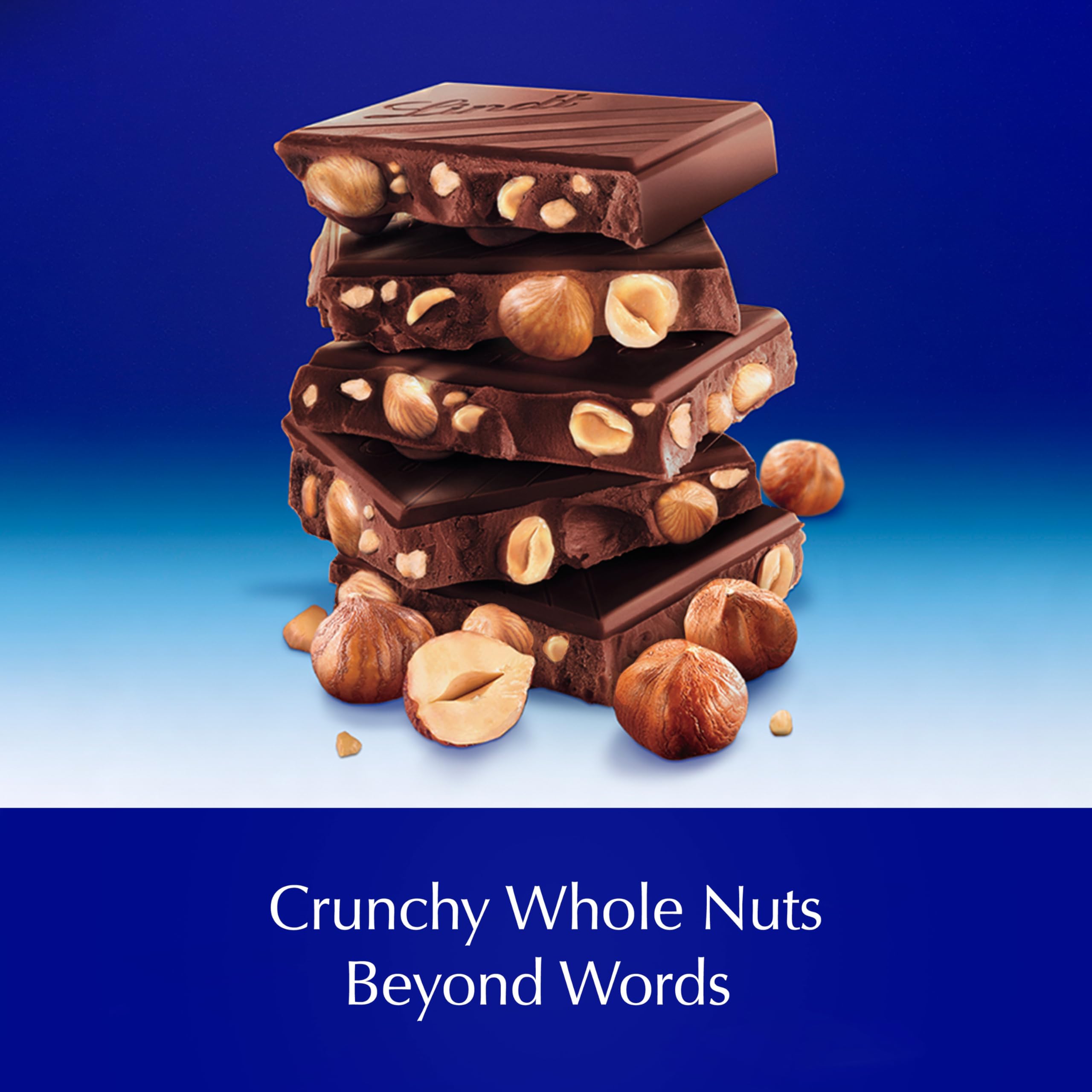 Lindt CLASSIC RECIPE Whole Hazelnut Dark Chocolate Candy Bar - Premium Swiss Dark Chocolate with Roasted Hazelnuts, 5.3 oz (14 Pack) - Perfect for Gifts, Parties & Chocolate Lovers