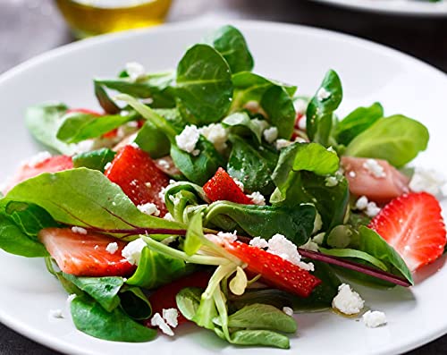100 Seeds Dutch Corn Salad Lambs Lettuce Mache - Heirloom Non-GMO Fresh Sharp Flavor Salad Greens for Home Garden, Gourmet Dishes & Healthy Eating