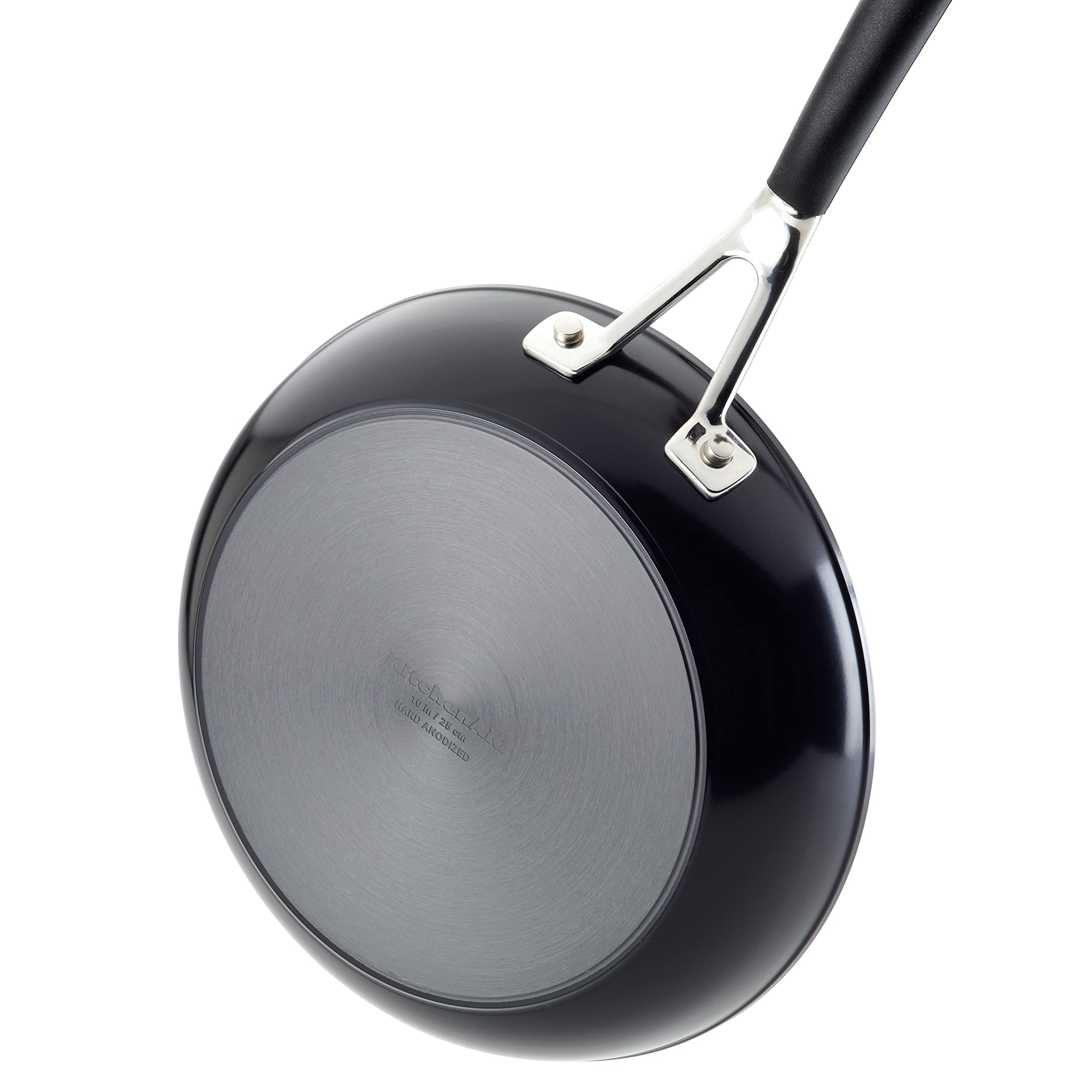 KitchenAid Hard Anodized Nonstick Frying Pan Set - 8.25 & 10 Inch Skillets, Onyx Black - Perfect for Sautéing, Frying & Cooking Eggs, Pancakes & More