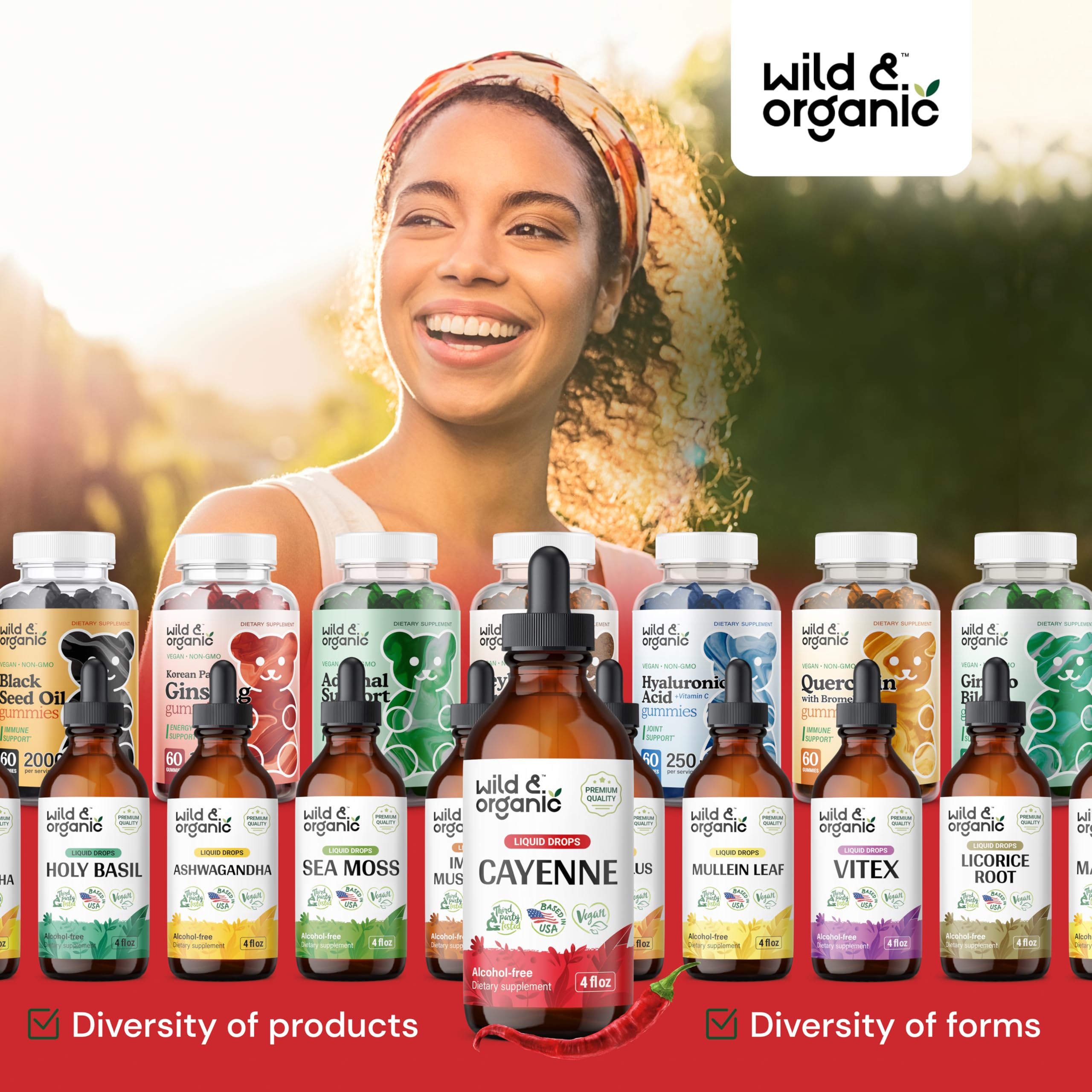 Wild & Organic Cayenne Pepper Tincture - Digestive Support with Capsaicin Extract - Vegan Liquid Drops for Immune & Circulation Boost - Sugar-Free, Alcohol-Free Supplement (4 fl oz) - Perfect for Cooking, Detox & Wellness Routines