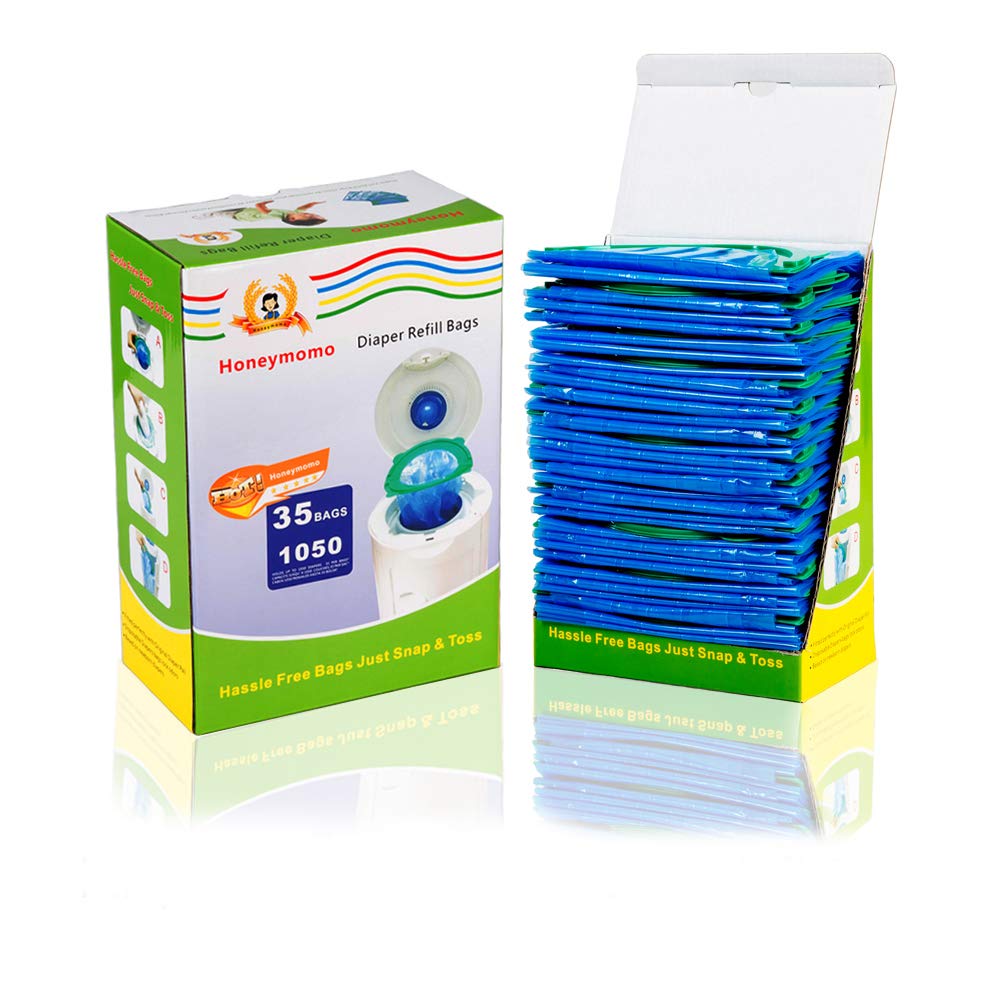 **Arm & Hammer Diaper Pail Refill Bags - 35 Bags (1050 Count) | Compatible with Arm & Hammer Disposal System | Baby Bathing & Diaper Changing Essentials | Snap, Seal & Toss for Easy Use | Perfect for Nursery, Daycare & Travel**