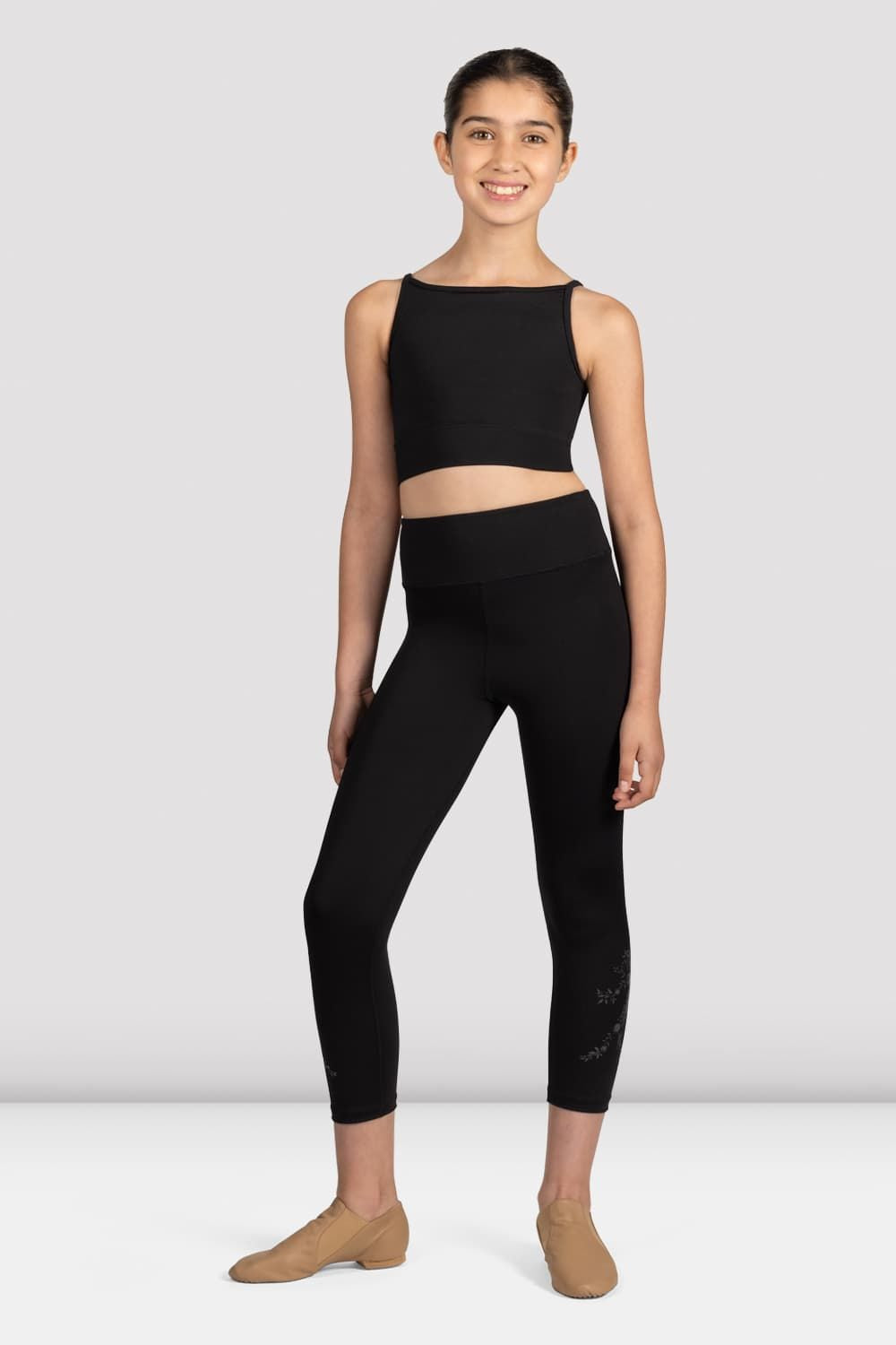 Mirella Glow Girl 7/8 Leggings for Girls - Soft Stretchy Yoga Pants for Dance, Gym & Everyday Wear