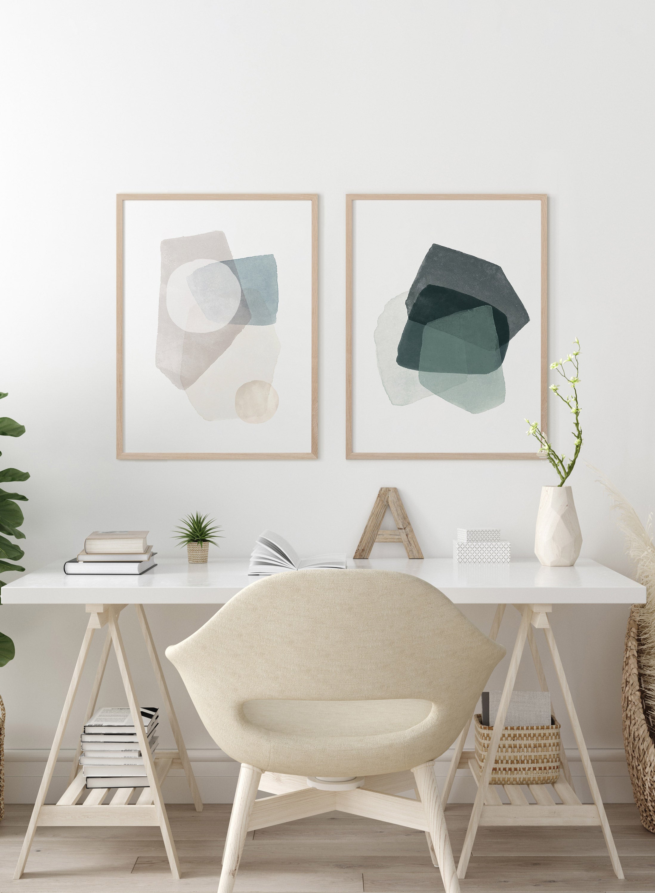 Layered Poster - Modern Wall Art for Home & Office Decor - Perfect for Living Room, Bedroom, and Workspace Decoration