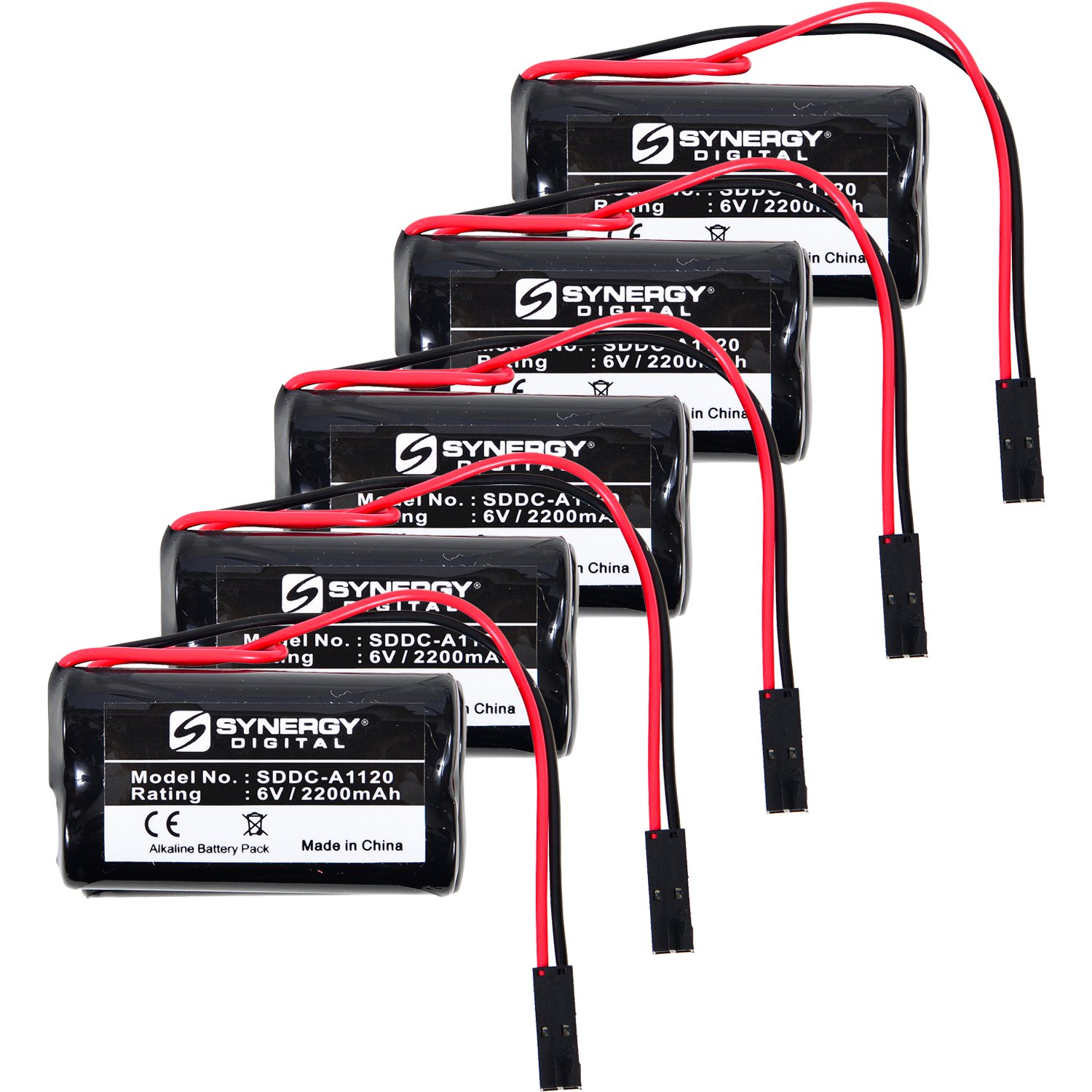 Saflok S90040 Door Lock Battery Combo Pack - 5 x SDDC-A1120 Batteries for Electronic Door Locks | Perfect for Hotels, Offices & Smart Home Security Systems