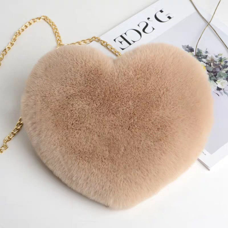 Stylish Women's Cute Kawaii Faux Fur Crossbody Bag - Trendy Animal Print Shoulder Purse for Casual Outings, Date Nights & Shopping