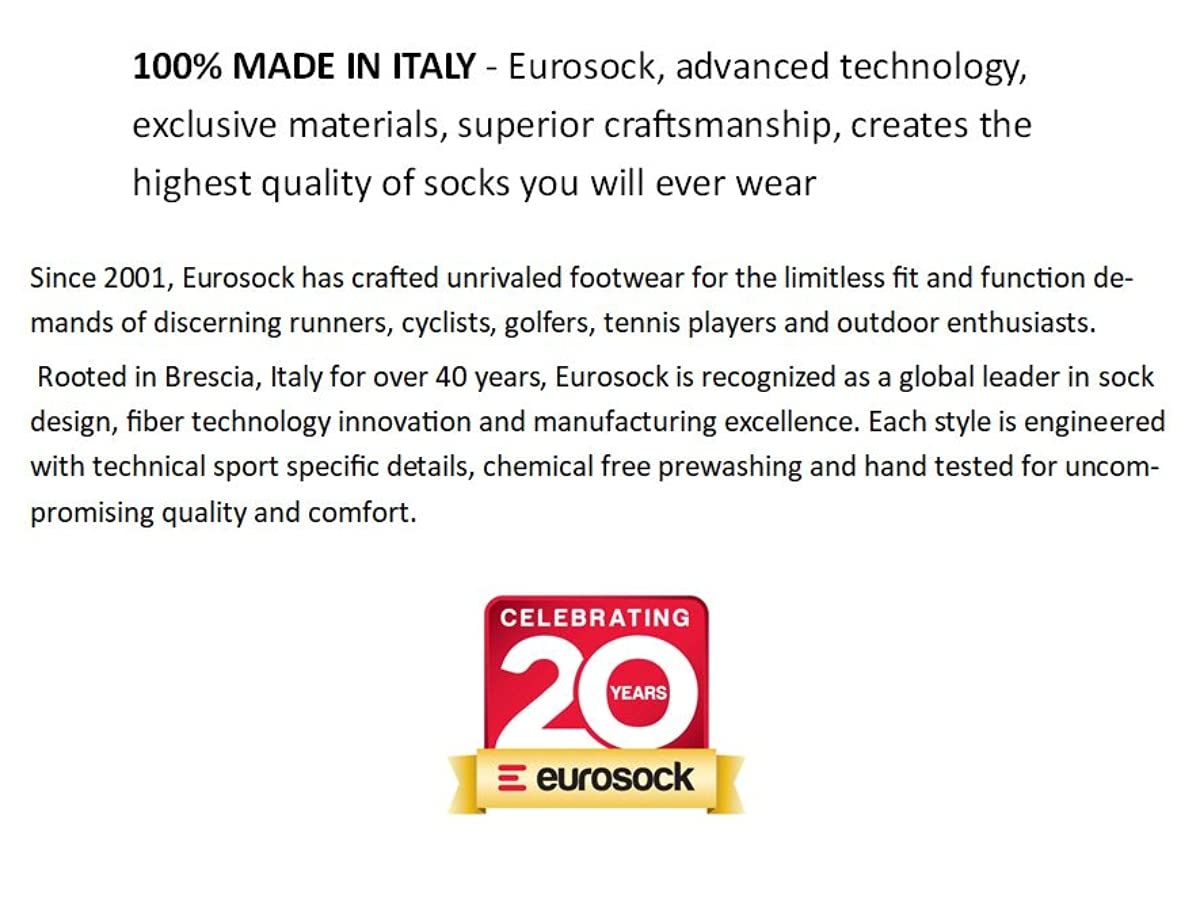 Eurosock ECO Ultralight Ski Socks for Men & Women - High Performance Merino Wool Hiking & Snowboarding Socks - Warm, Breathable & Moisture Wicking for Winter Sports & Outdoor Activities
