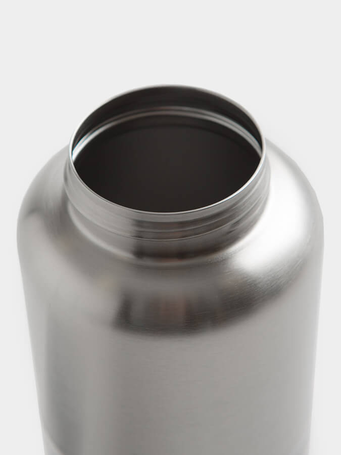 Klean Kanteen 40oz (1182ml) Wide Mouth Stainless Steel Water Bottle with Loop Cap - Leak Proof, BPA Free for Hiking, Gym & Outdoor Activities