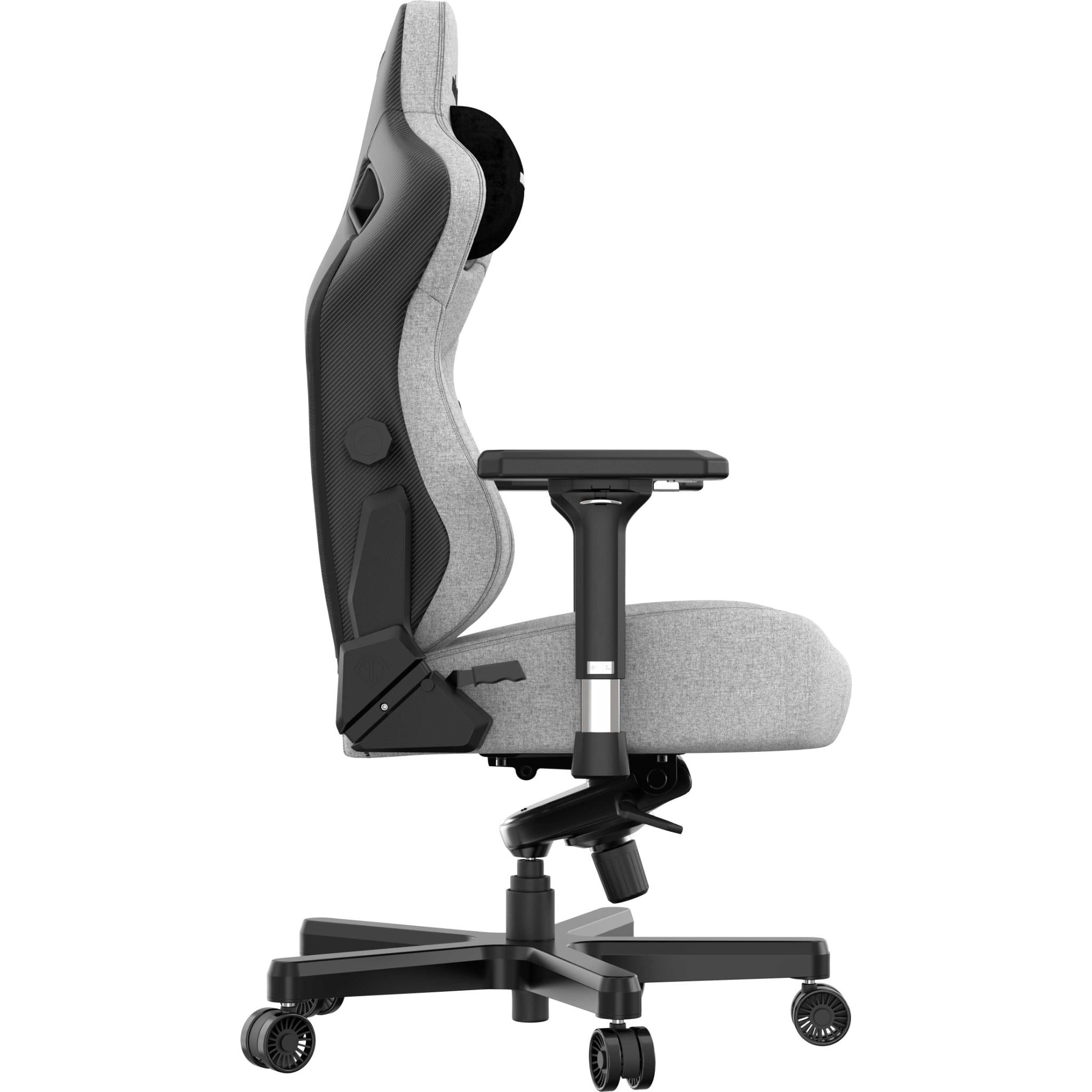 Anda Seat Kaiser 3 Series XL Premium Ergonomic Gaming Chair - Grey Fabric for PC, Console & Office Use - Comfortable Computer Chair for Long Gaming Sessions & Work