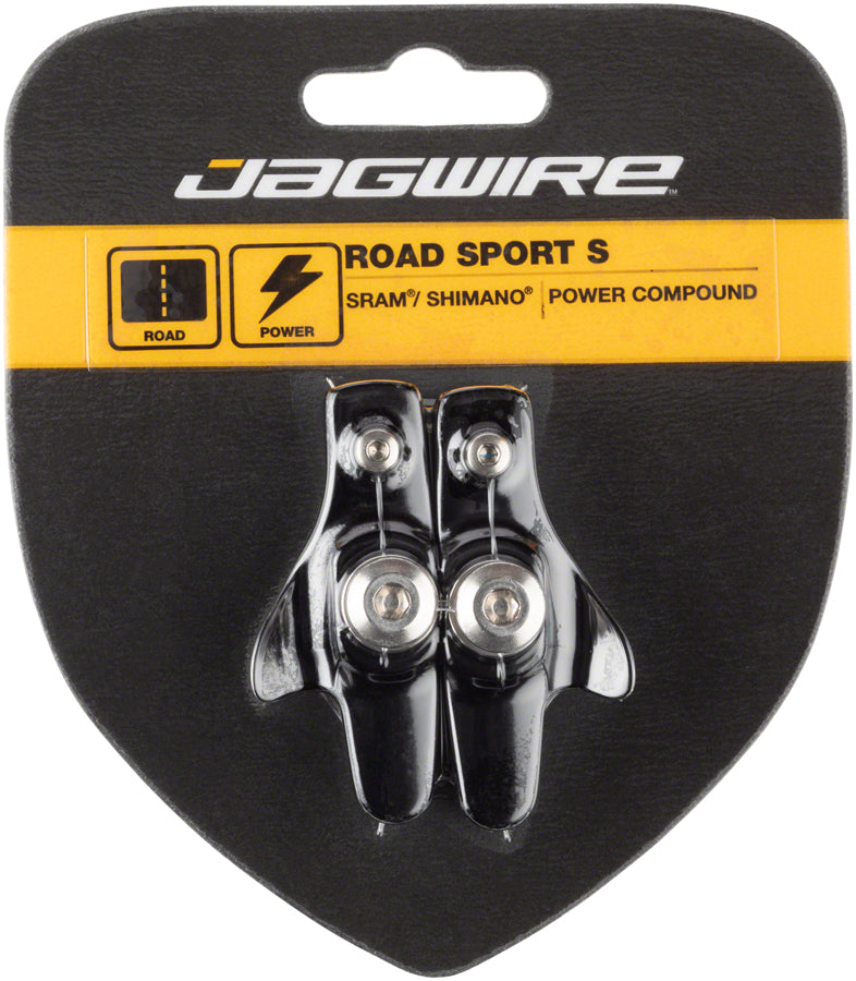 Jagwire Road Sport S Brake Pads - Compatible with SRAM & Shimano - Replaceable Black Pad Inserts - Perfect for Road Bikes & Cycling Enthusiasts