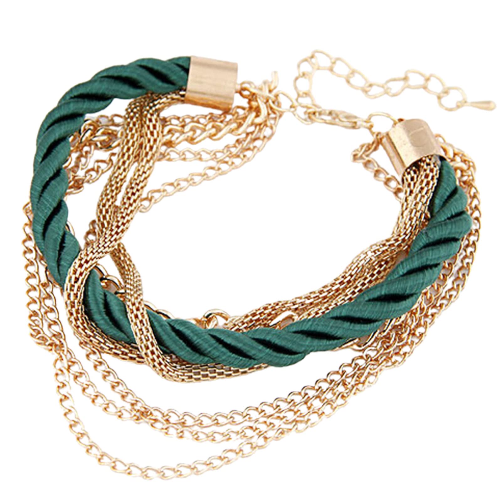 Exaggerated Adjustable Women's Alloy Multilayer Metal Chain Charm Bracelet - Stylish Boho Jewelry Accessory for Party, Date Night & Everyday Wear