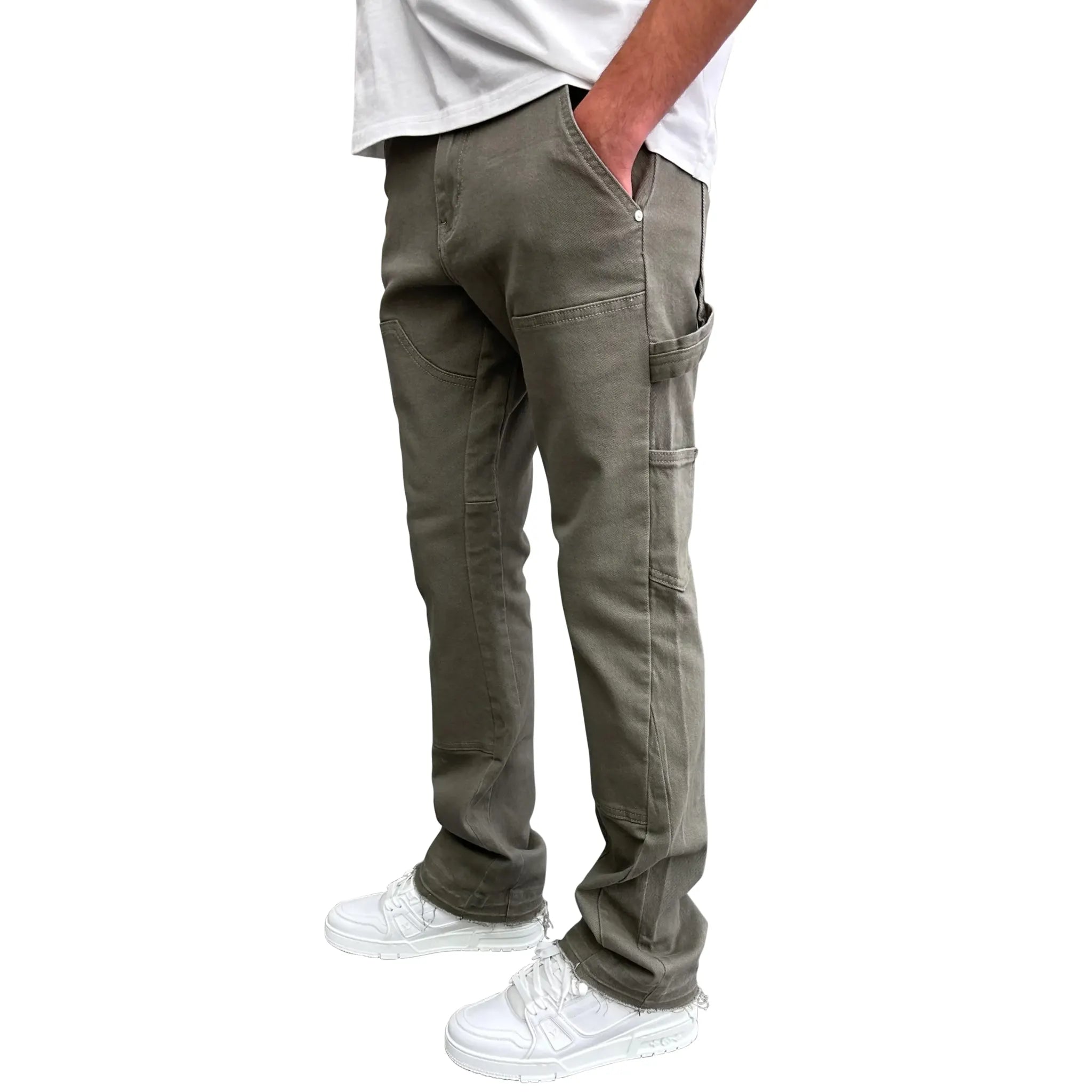 SIARR Rio Jeans for Women - High Waisted Sage Green Denim Pants | Comfortable Stretch Skinny Jeans for Casual Wear, Office & Night Out