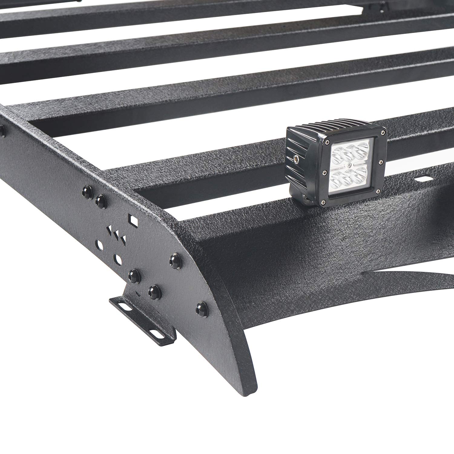 u-Box Heavy Duty Roof Rack Cargo Carrier Basket with LED Lights for Toyota Tundra Crewmax (2014-2021 Models) | Off Road Pickup Truck Accessories | Perfect for Camping, Hunting & Outdoor Adventures