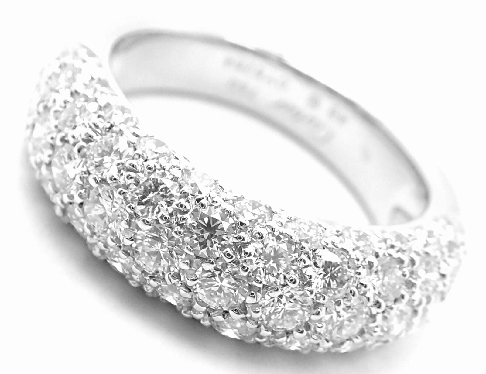 Authentic Cartier Etincelle De Cartier 18k White Gold Diamond Band Ring for Women - Luxury Wedding, Engagement & Anniversary Jewelry Gift