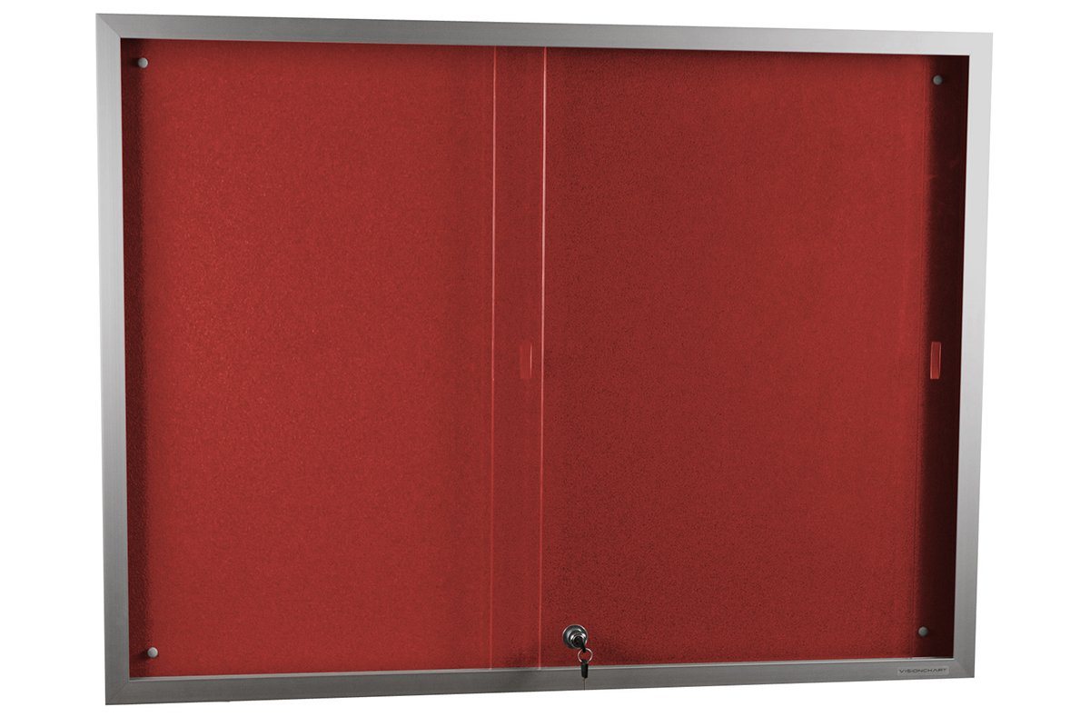 Vision Krommenie Sliding Door Notice Board - 47