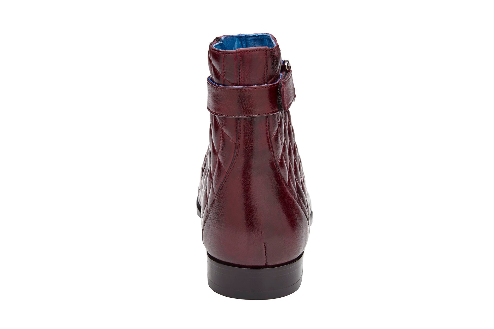 Belvedere Libero Genuine Ostrich Leg & Quilted Leather Boots - Antique Dark Burgundy R80 - Stylish Cowboy Boots for Western Wear & Country Fashion