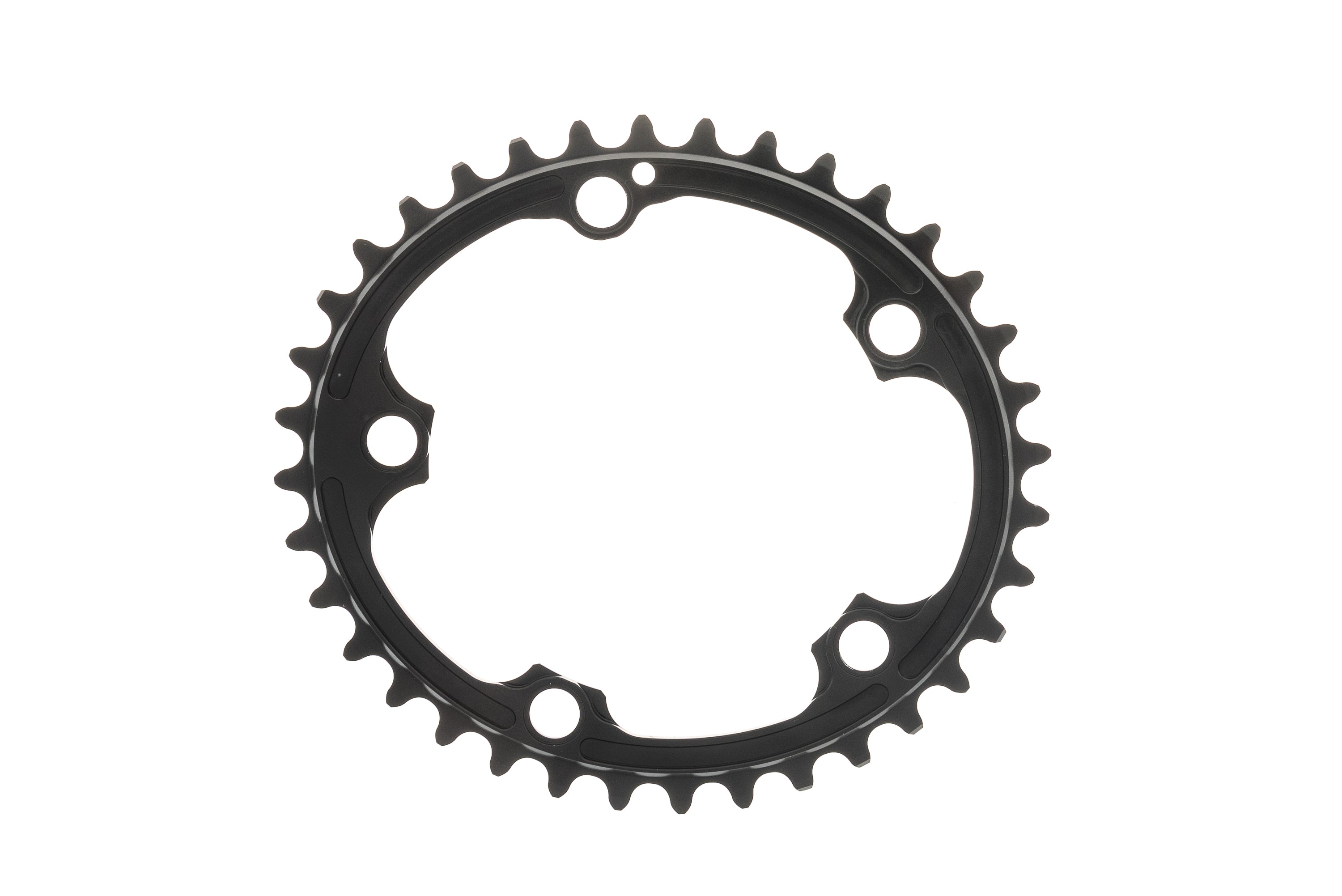 Absolute Black Premium Oval Chainring 34T 11 Speed 110 BCD - High-Performance Bike Chainring for MTB & Road Bikes - Ideal for Climbing and Smooth Pedaling