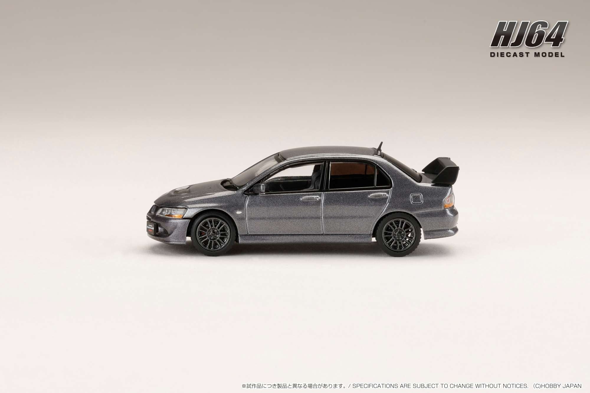 1:64 Mitsubishi Lancer EVO 8 MR GSR Diecast Model Car with Engine Display - Medium Purple Gray Mica - Collectible Japanese Hobby Car for Racing Enthusiasts & Model Collectors - Perfect for Display, Gifts, and Car Shows