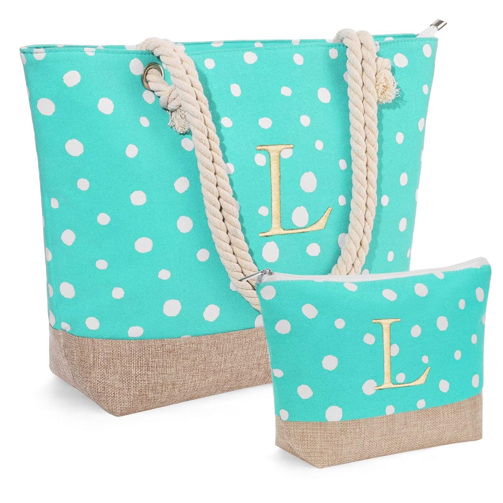 Personalized Beach Bag for Women - Customized Birthday Gift for Her, Mom, Friend, Sister - Perfect for Travel, Vacation & Summer Outings