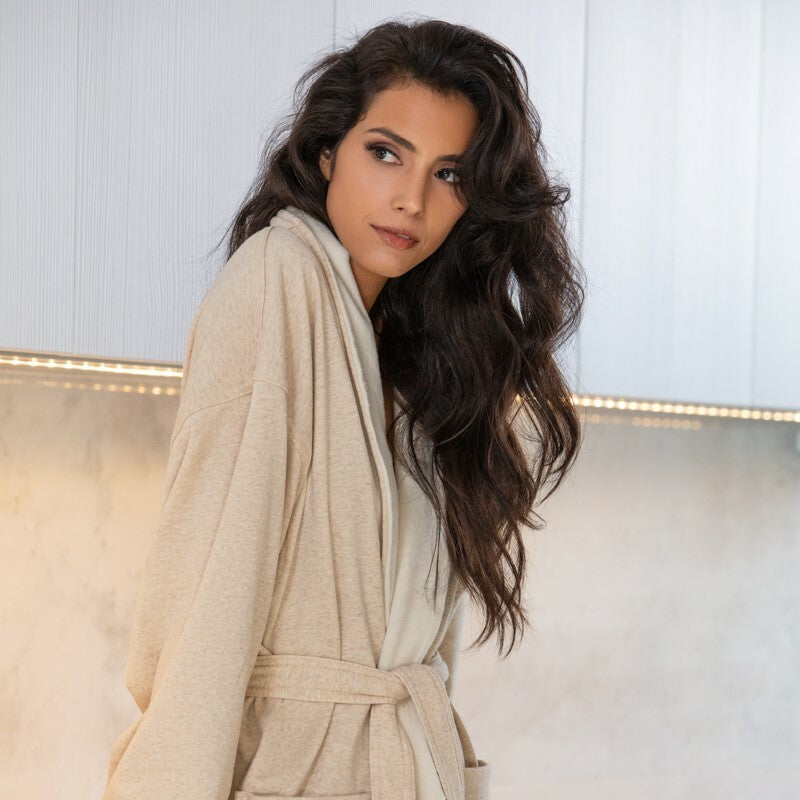 Boca Terry Shawl Collar Jersey Robe for Women & Men - Soft Cotton Bathrobe with Pockets - One Size Fits Most (OSFM) - Perfect for Spa, Lounge & Relaxation at Home