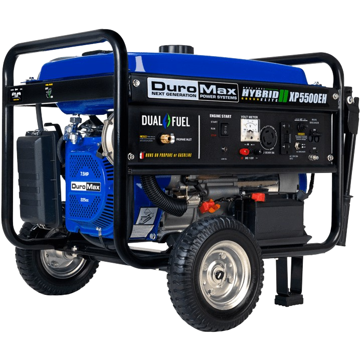 DuroMax XP5500EH 5500W Dual Fuel Portable Generator with Electric Start - Gas & Propane Powered for Camping, RV, Home Backup Power & Emergency Use