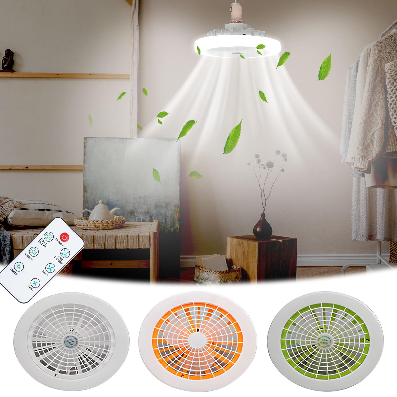 E27 Ceiling Fan Light Bulb - Energy Efficient LED Lighting for Indoor Use in Bedrooms, Kitchens, Supermarkets & Fruit Stores - Dimmable Table Lamp Replacement for Home and Commercial Spaces