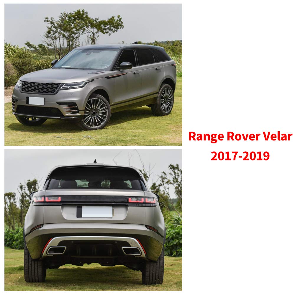 Premium All-Weather Car Floor Mats for Range Rover Velar 2017-2019 - Full Coverage Non-Slip Leather Liners (Black) - Perfect for Off-Roading, Daily Commute & Winter Protection