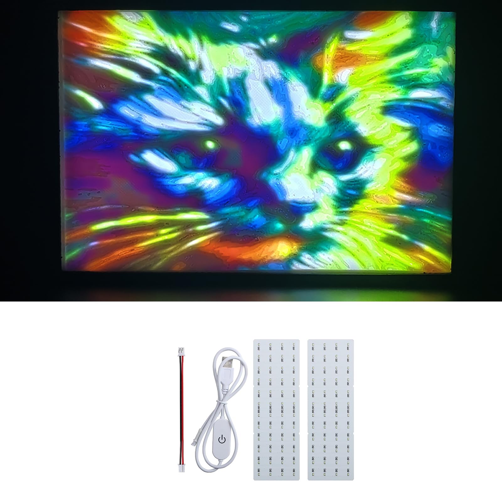 ljhnba 3D Printer LED Light Board Kit - High Brightness Replacement Panel for Photo Models, Lab Lighting & 3D Printed Lamps | Perfect for Enhanced Printing Projects, DIY Crafts, and Home Decor