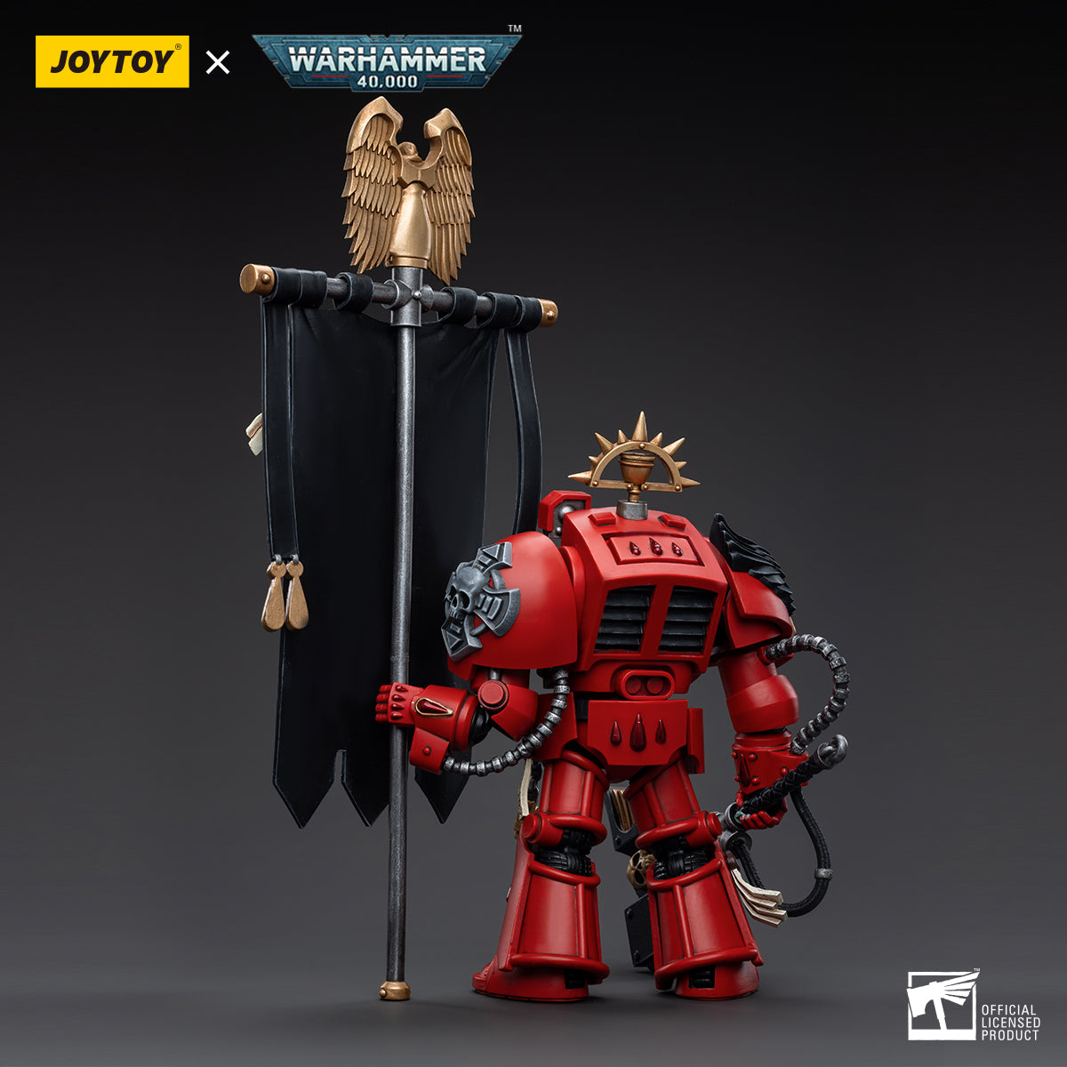 1/18 JOYTOY Warhammer 40K Blood Angels Assault Terminators Action Figure Set (3pcs) - Highly Detailed Collectible Miniatures for Tabletop Gaming & Display