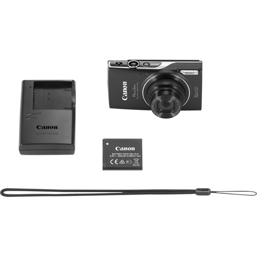 Canon PowerShot ELPH 360 HS Digital Camera 20.2MP 12x Optical Zoom 1080p HD Video WiFi & NFC (Black) - Perfect for Travel Photography, Vlogging, and Everyday Moments