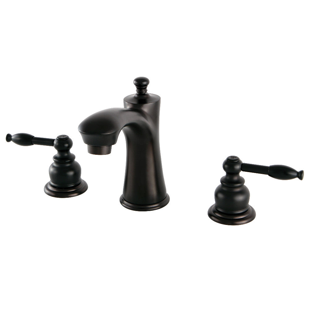 Kingston Brass KB7968KL 8-Inch Widespread Bathroom Faucet - Modern Matte Black Finish for Vanity Sink, Perfect for Home & Hotel Bathroom Renovation