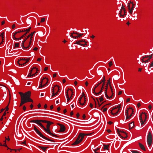 Premium Red Paisley Bandana - Soft & Breathable Cotton for Men & Women - Perfect for Outdoor Activities, Fashion Accessories, and Headwear