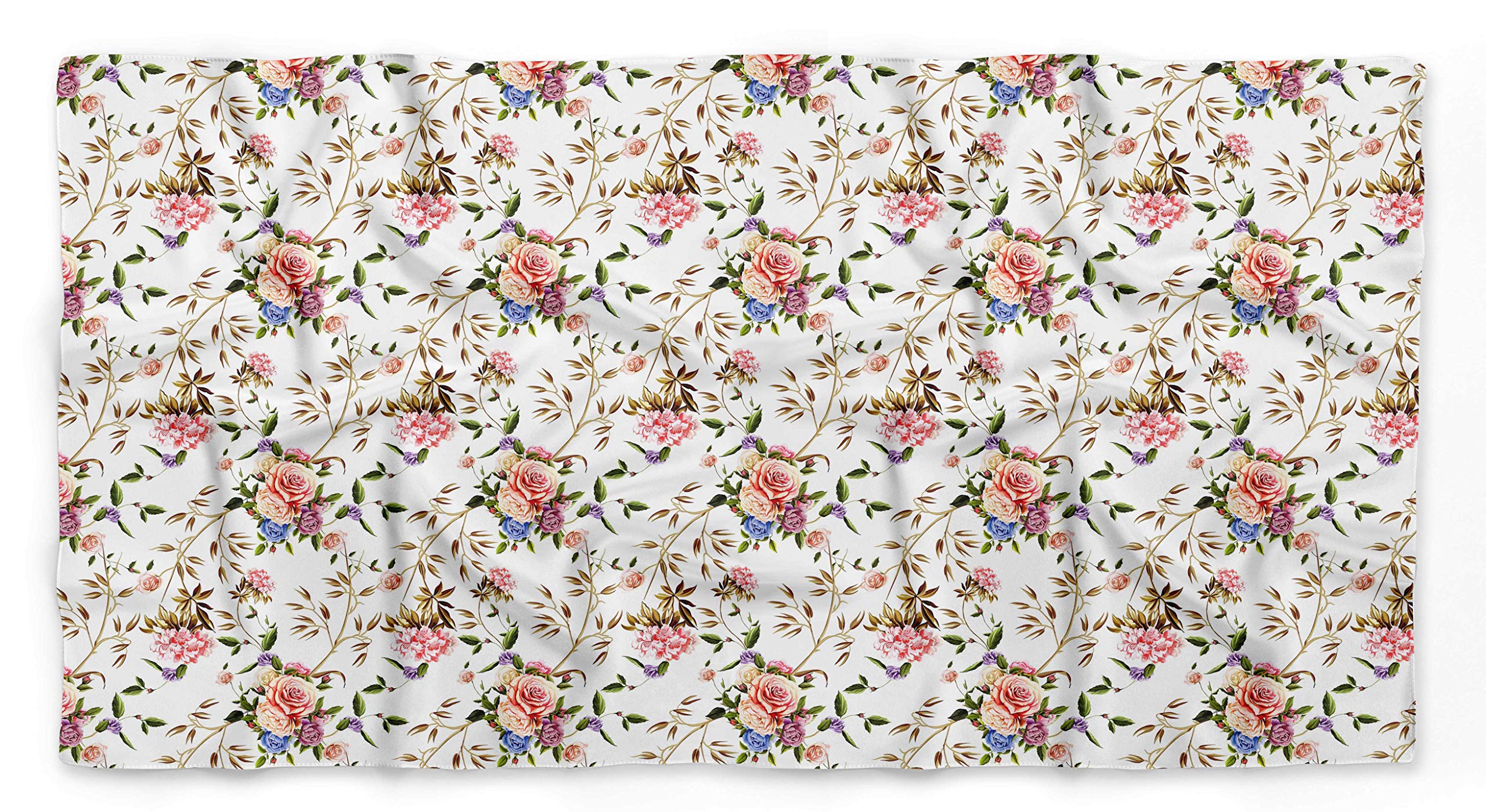 Bimba Printed Pure Silk Scarf - Women's Fashion Hair Neck Head Bandana Wrap - Perfect for Travel, Parties, and Everyday Elegance