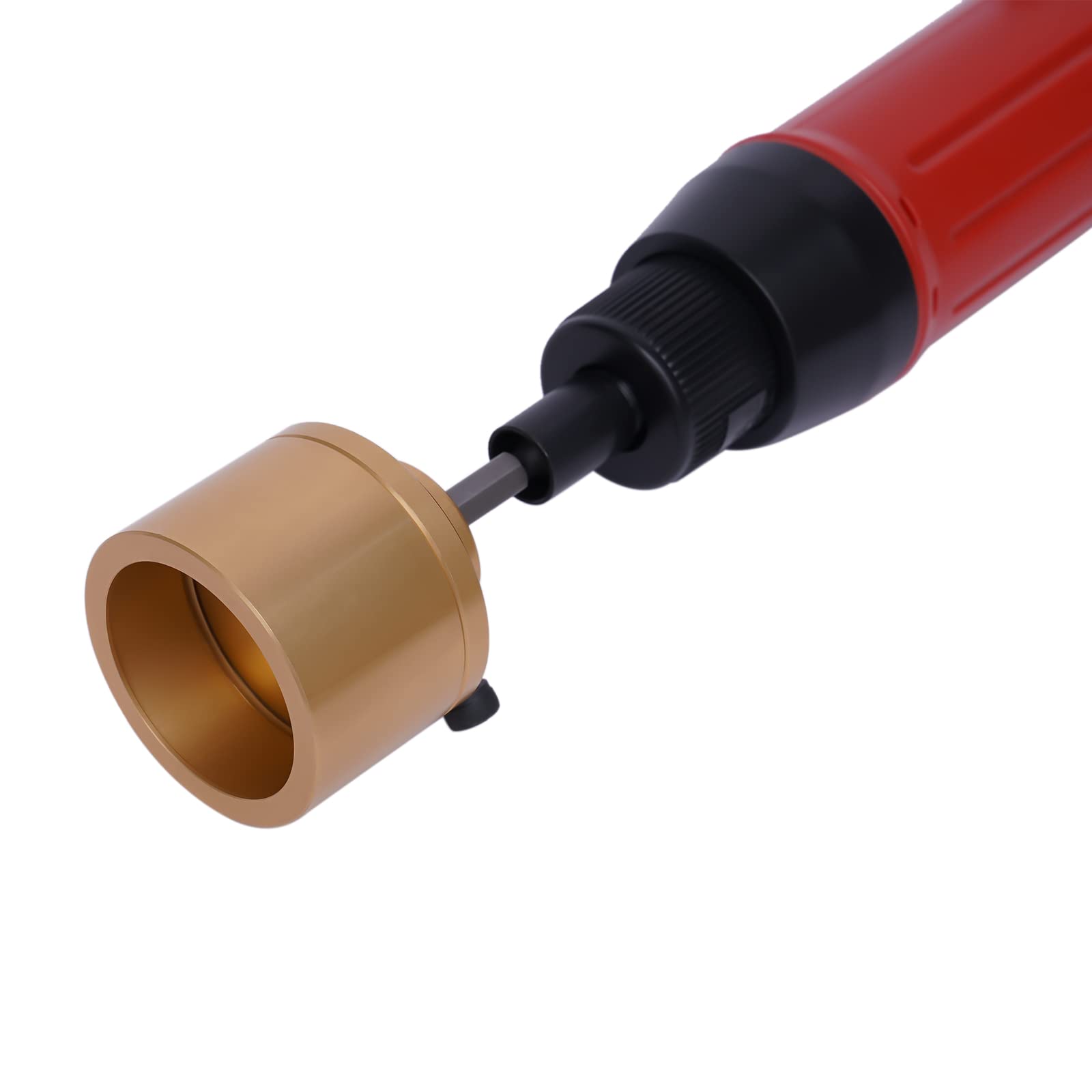 Electric Bottle Capping Machine - Handheld Bottle Capper & Sealer for 10-50mm Round Plastic Caps (Red) | Perfect for Home Brewing, DIY Projects & Small Business Packaging