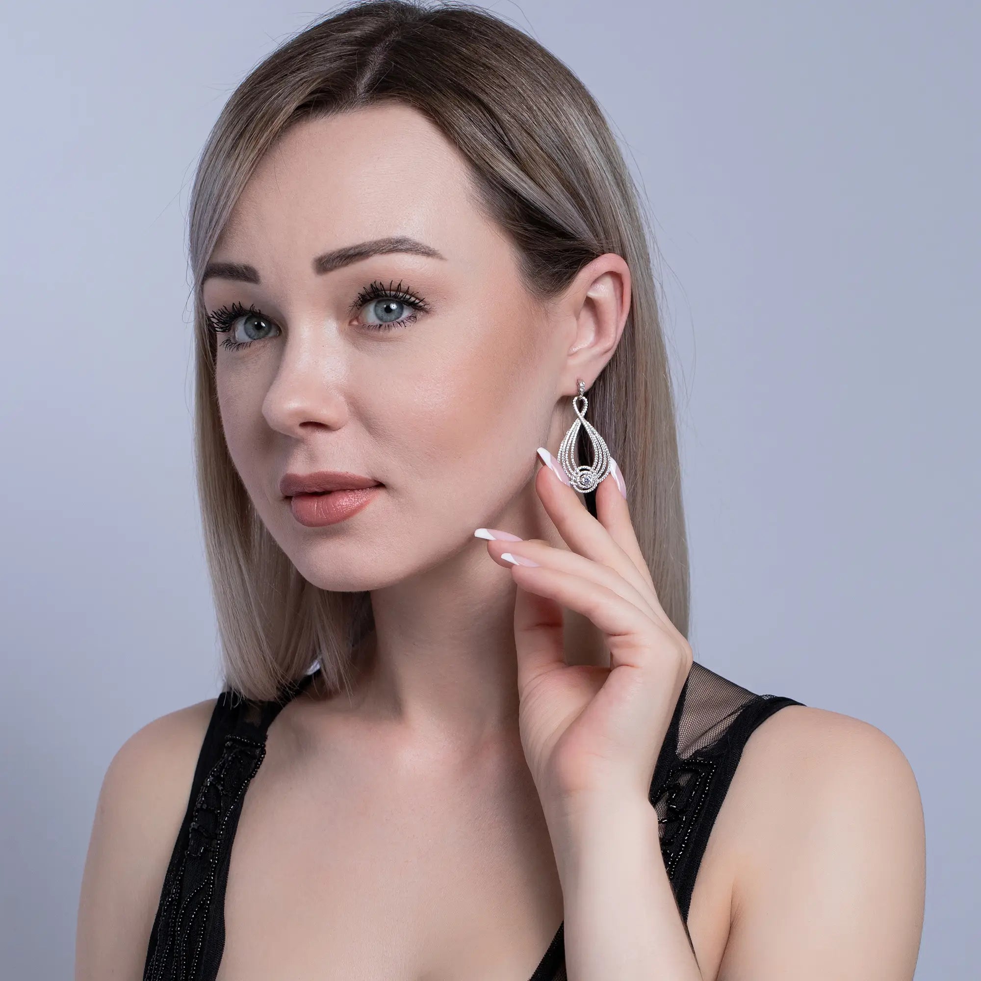 Elegant Micro Pavé Trio Line Earrings - 14K Gold Plated Dainty Stud Earrings for Women - Perfect for Everyday Wear, Parties & Special Occasions