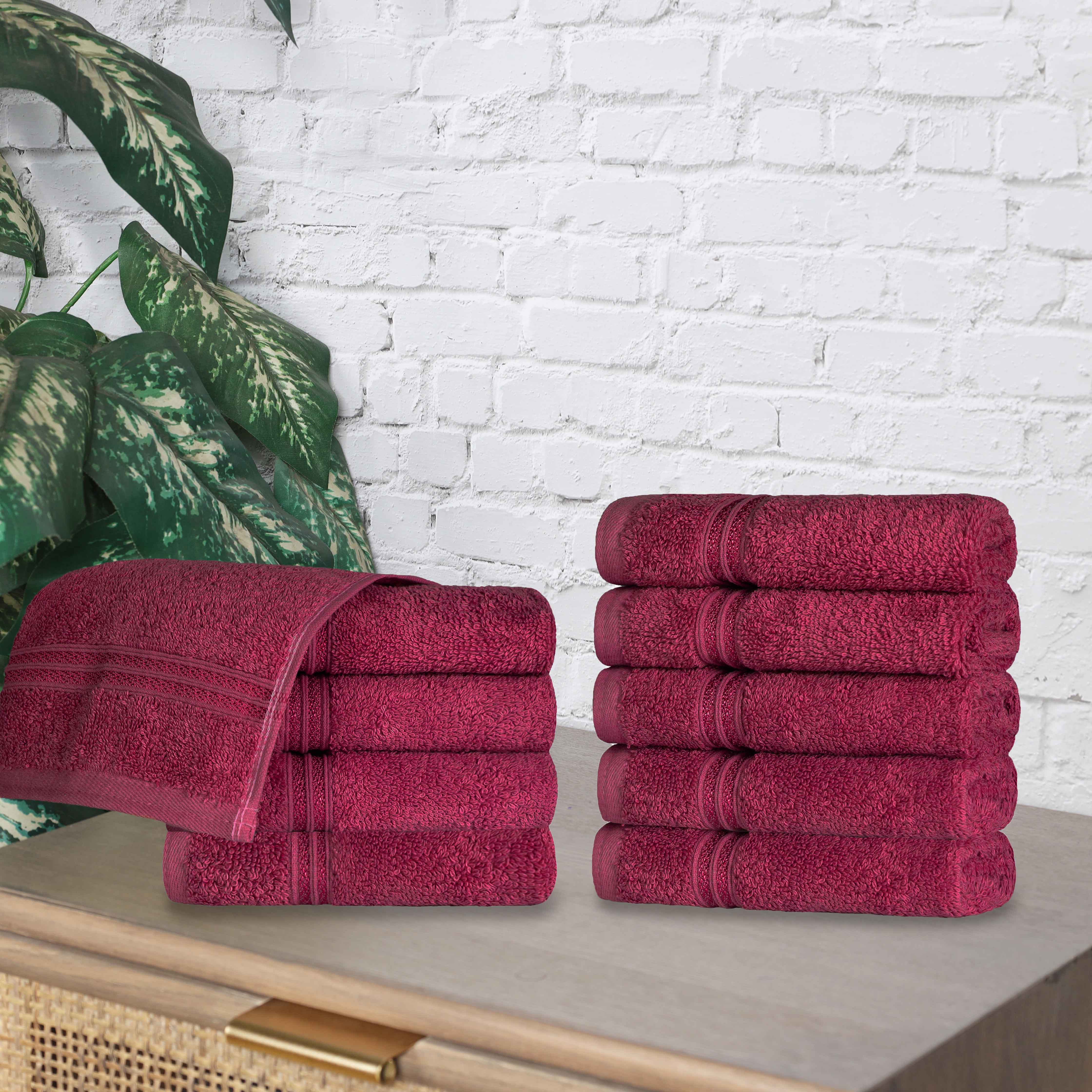 Premium Egyptian Cotton Face Towels - Ultra Soft & Highly Absorbent Bath Towel Set of 10 | Gentle for Sensitive Skin, Perfect for Spa, Gym & Luxury Bathroom Essentials