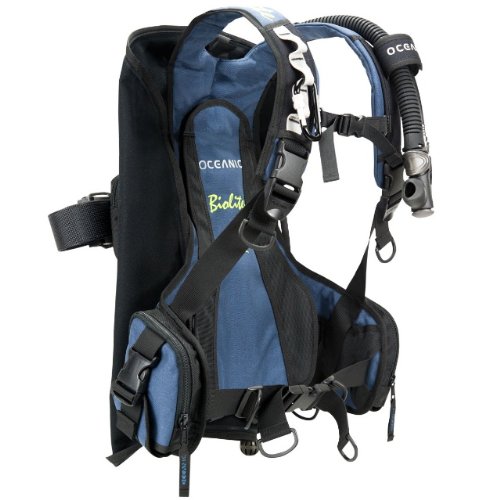 Oceanic New BioLite Travel Scuba Diving BCD - Lightweight Buoyancy Control Device for Divers, Blue (Size X-Large) - Perfect for Travel, Recreational Diving & Underwater Exploration