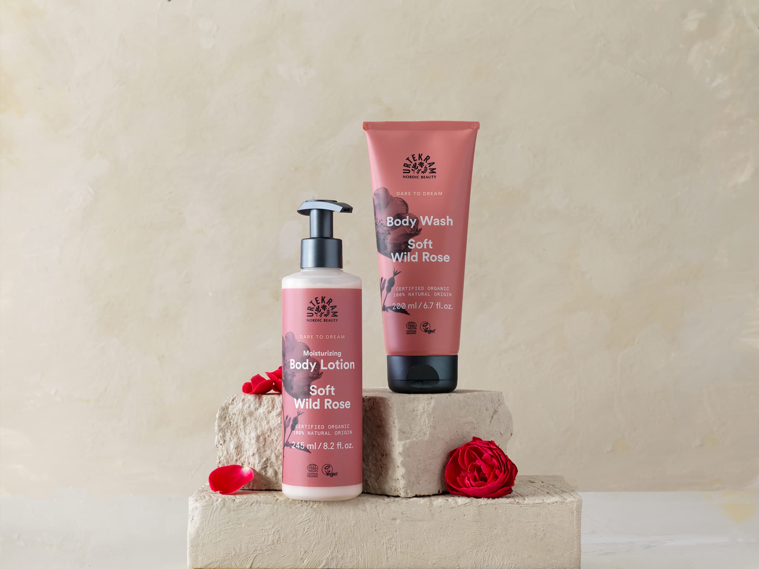 Urtekram Soft Wild Rose Body Wash 500ml - Organic Hydrating Shower Gel for Sensitive Skin | Vegan & Cruelty-Free | Perfect for Relaxing Bath & Daily Skincare Routine