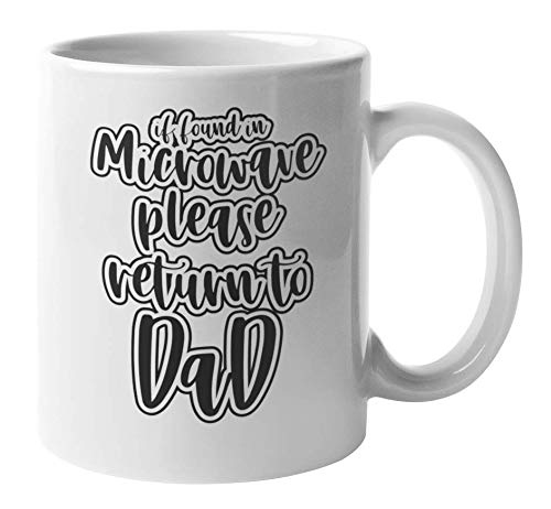 11oz Microwave Safe Coffee & Tea Mug - Perfect Gift for Father's Day, Dad's Birthday - Ideal for Office, Home & Travel Use