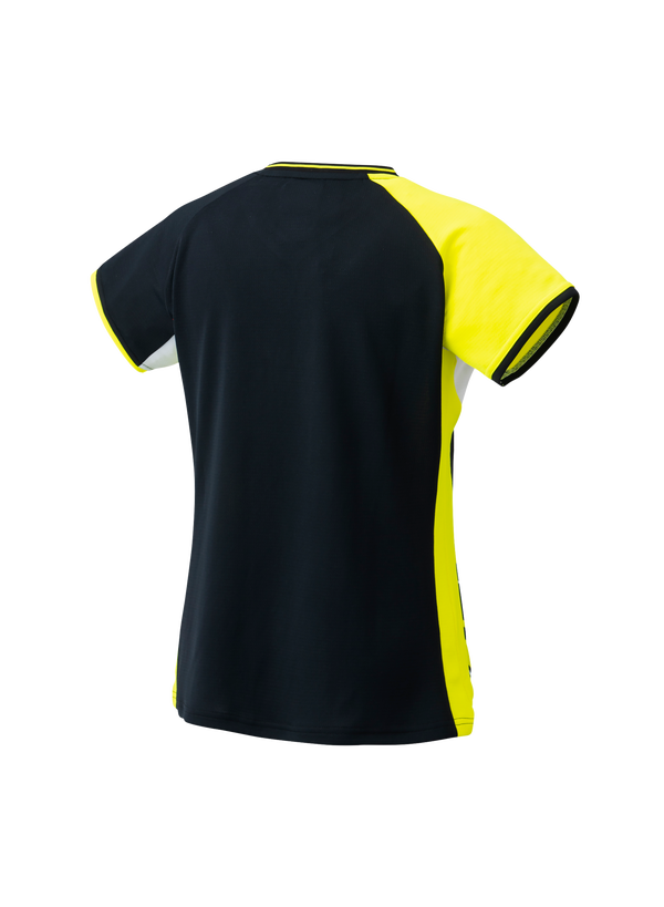 Yonex 20640 Women's Performance Tennis T-Shirt - Moisture Wicking, Breathable Fabric for Tournament Play - Black Athletic Top for Tennis, Training & Casual Wear
