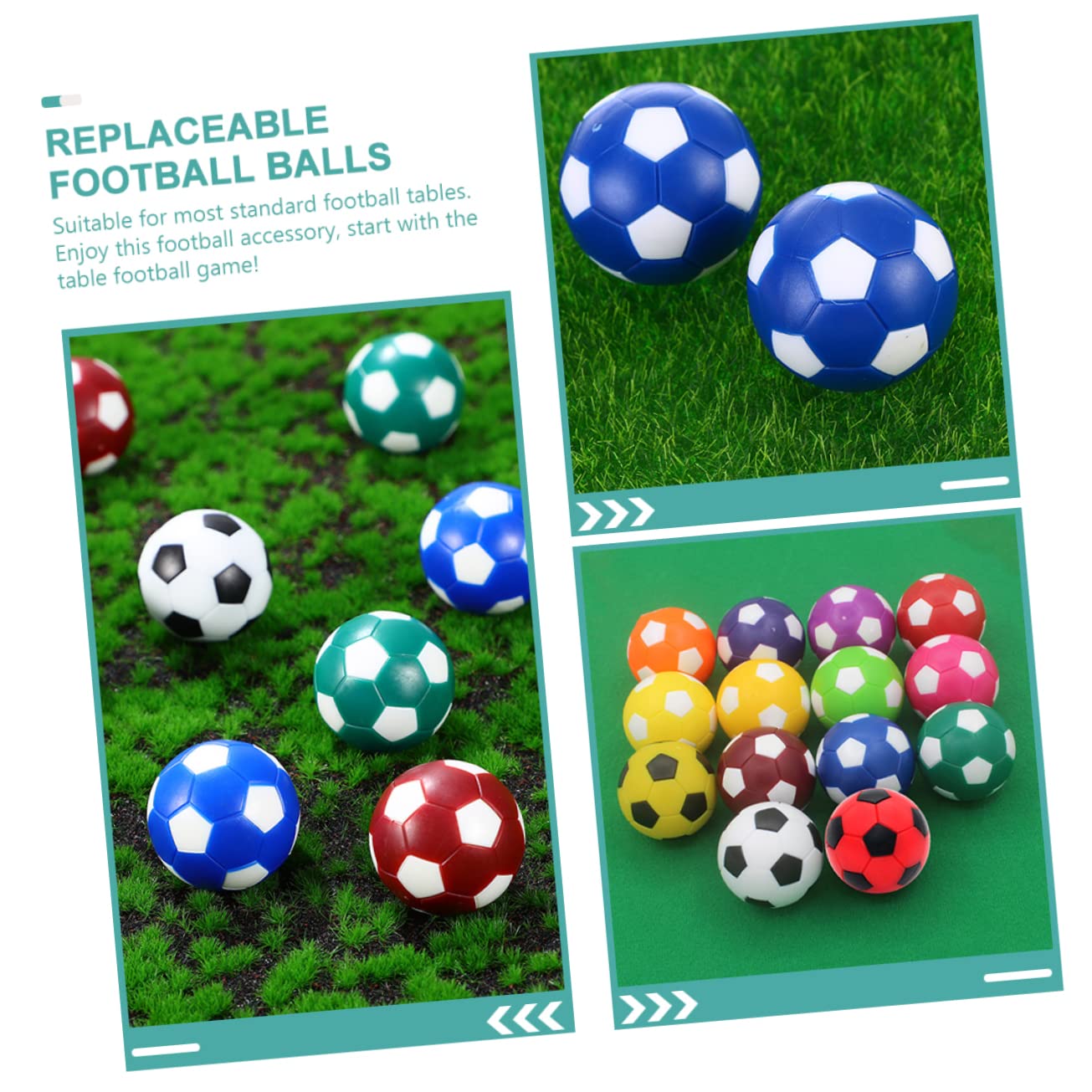 BELLIFFY 12pcs Table Soccer Balls - Professional Replacement Foosball Balls for Adults, Durable Table Football Game Accessories - Perfect for Home Game Rooms, Bars, and Office Recreation