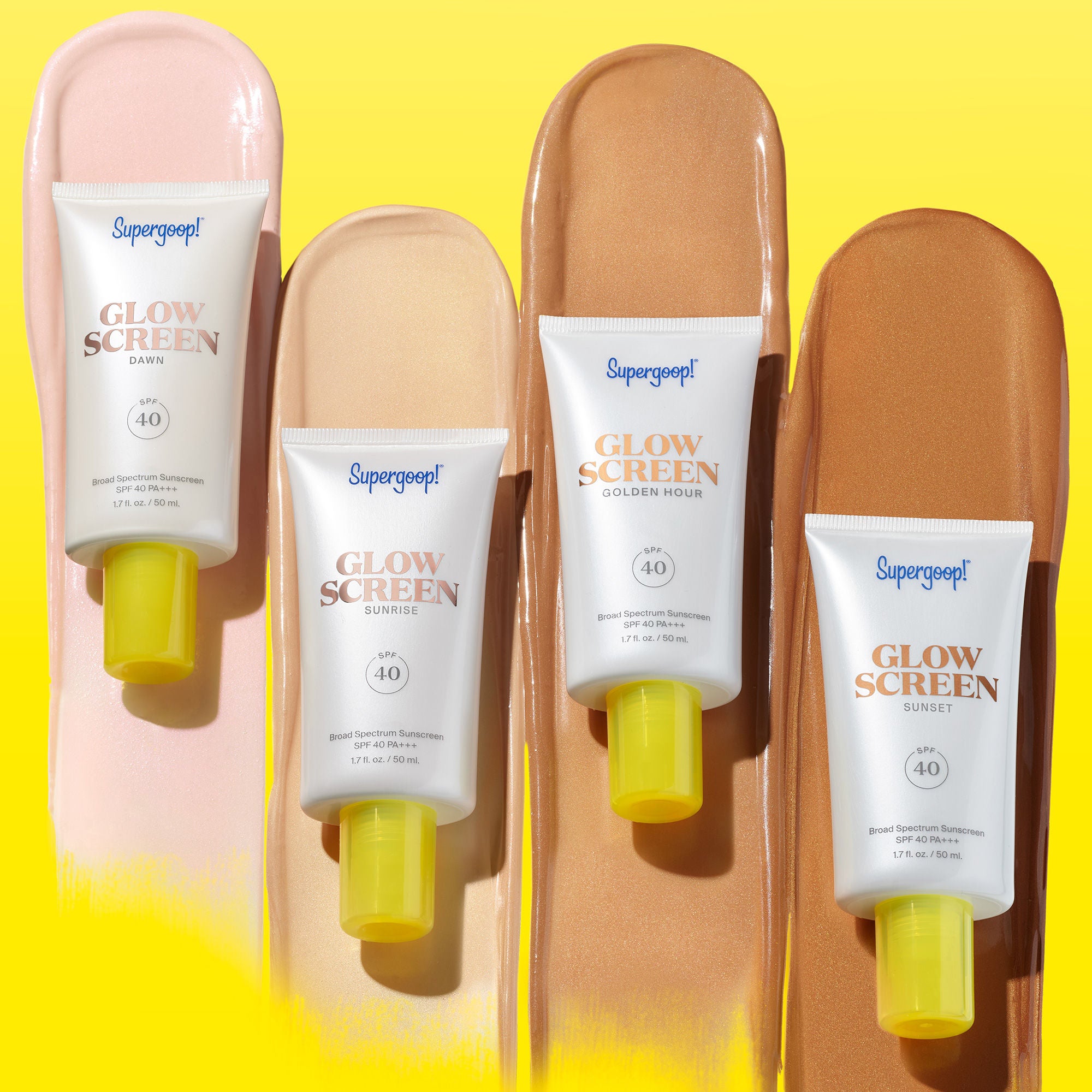 Supergoop! Glowscreen SPF 40 Hydrating Face Sunscreen with Dewy Finish - Broad Spectrum UVA/UVB Protection, Vitamin B5 & Hyaluronic Acid - Perfect for Daily Wear Under Makeup or as a Standalone Glow Booster