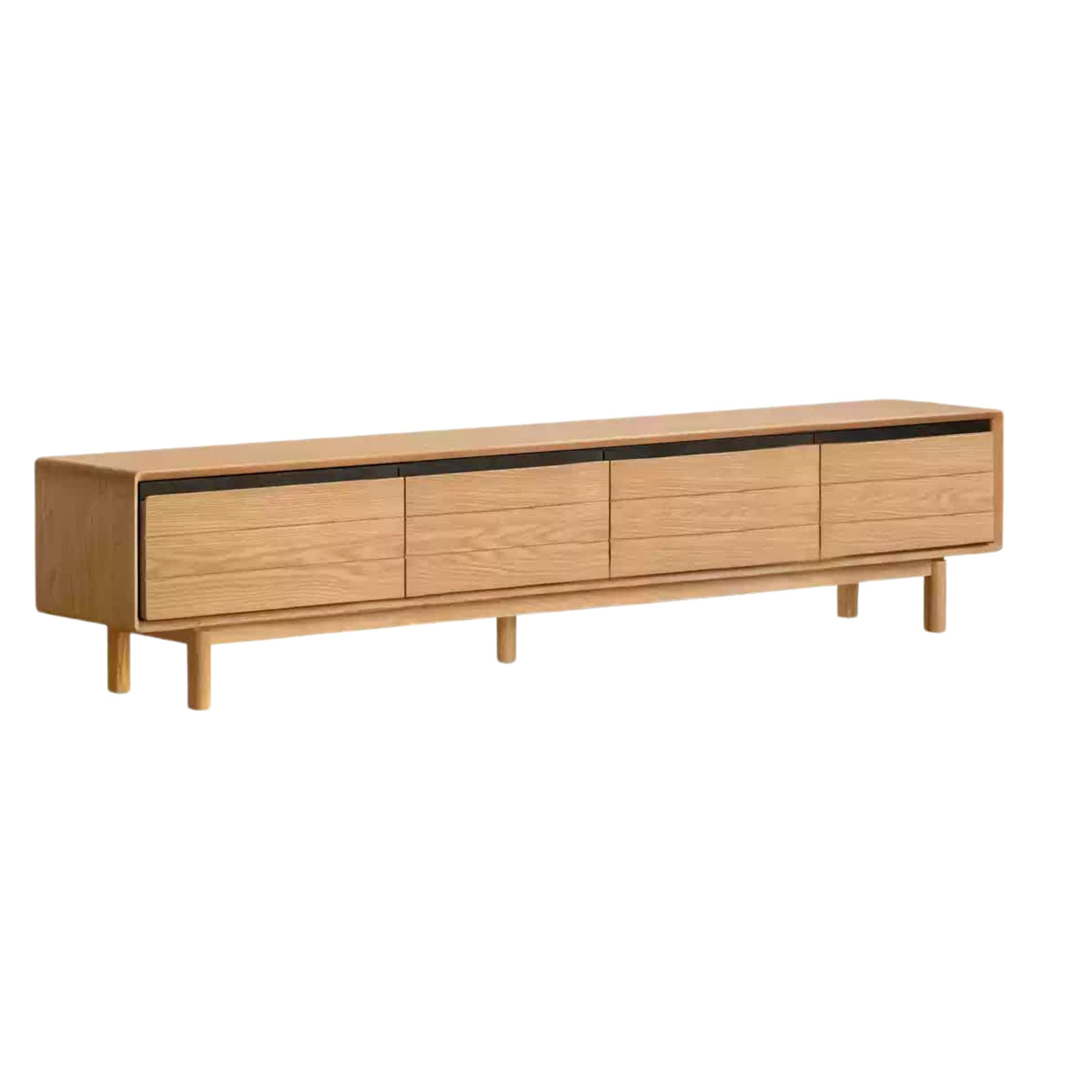 86.6x 13.8x18.1 inch /220x35x46сm / Natural Wood Color / TV cabinet
