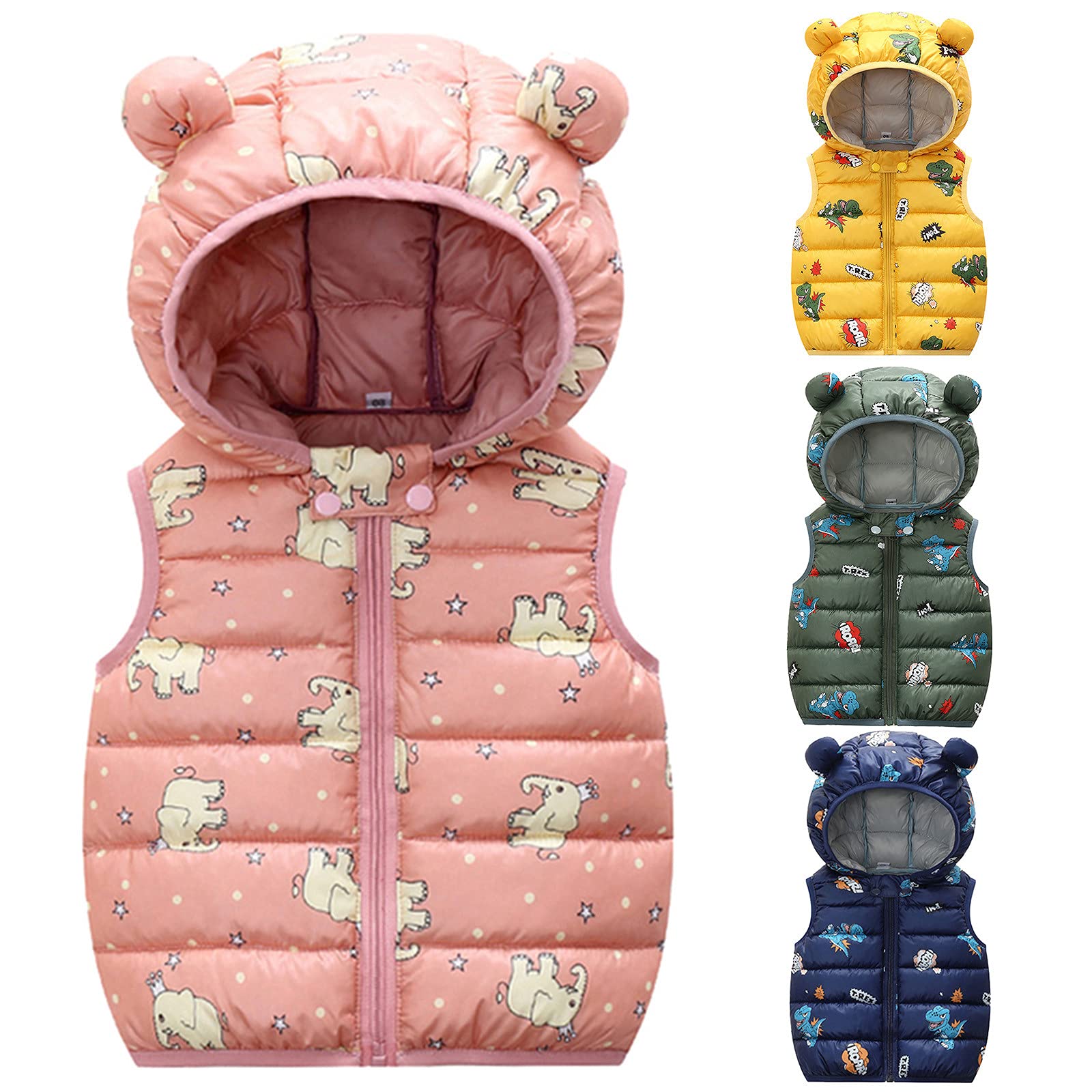 Unisex Toddler Cotton Vest Jacket - Soft Warm Sleeveless Gilet for Baby Boys & Girls | Perfect for Spring & Autumn Layering