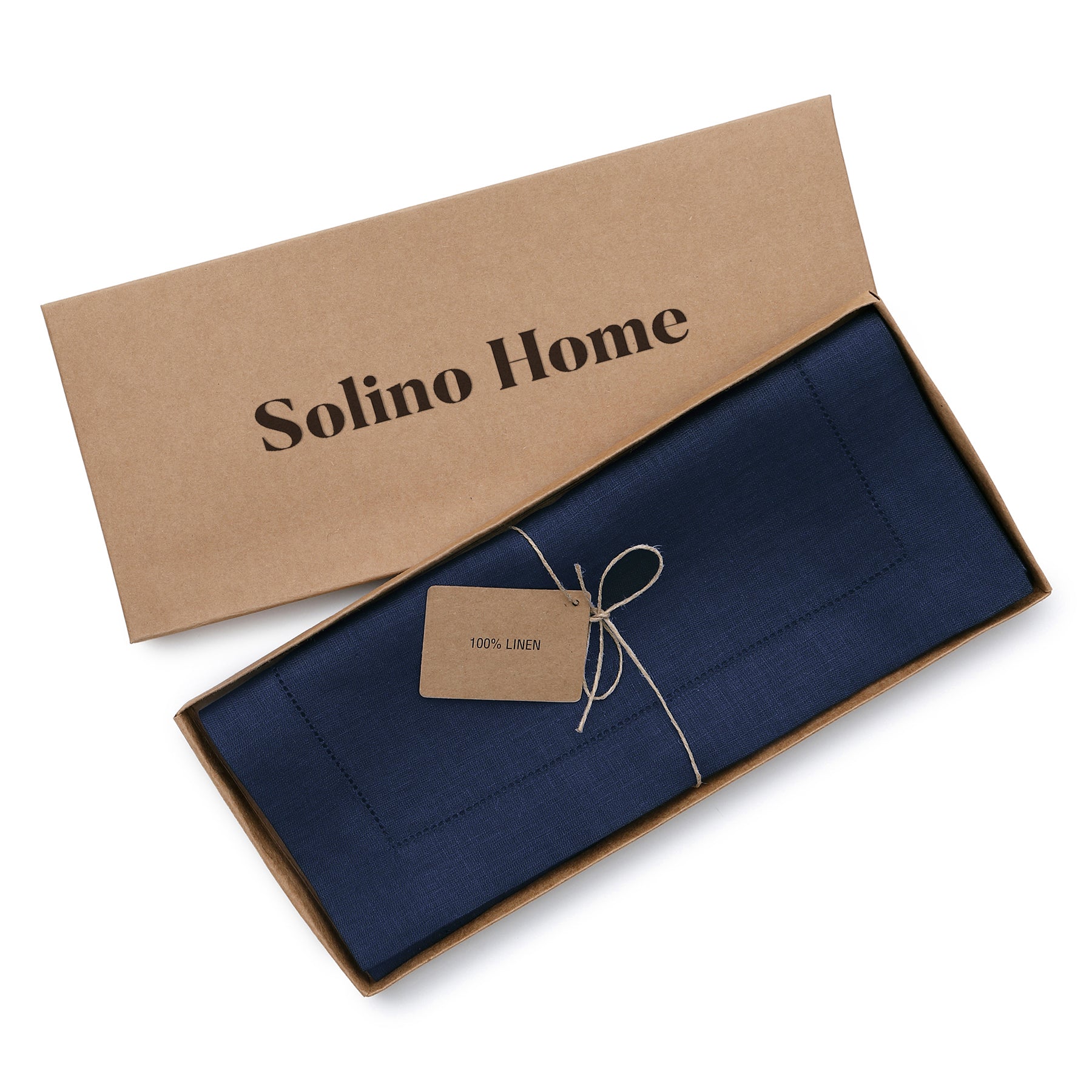 Elegant Classic Hemstitch Table Runner - Premium Linen Dining Decor for Weddings, Parties & Home Decor