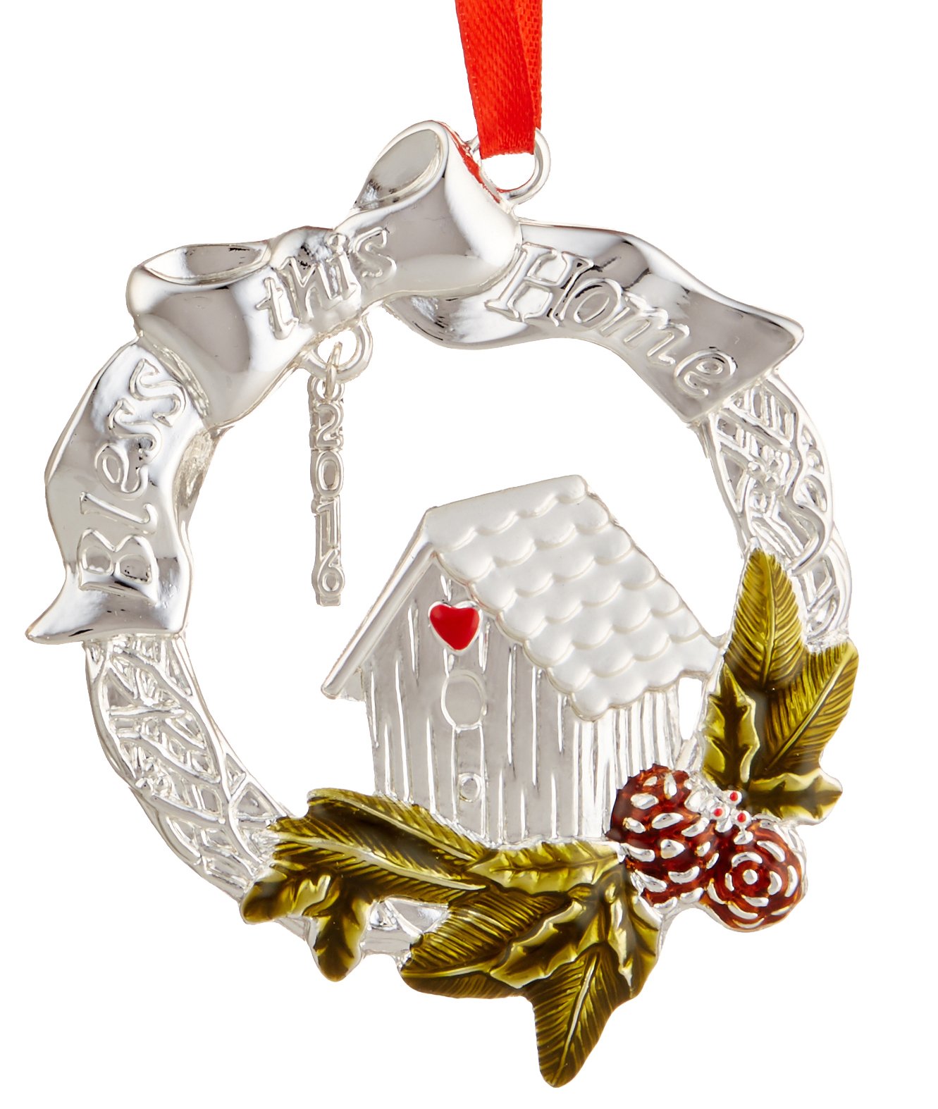 Lenox 2016 Bless This Home Christmas Ornament - Perfect for Holiday Tree Decorations & Festive Home Décor