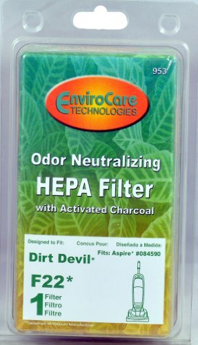 EnviroCare Dirt Devil Aspire 084590 F22 Vacuum Cleaner Replacement Filter 953 (1 Pack) - Compatible with Dirt Devil Vacuums for Pet Hair, Dust & Allergens - Perfect for Home Cleaning & Maintenance