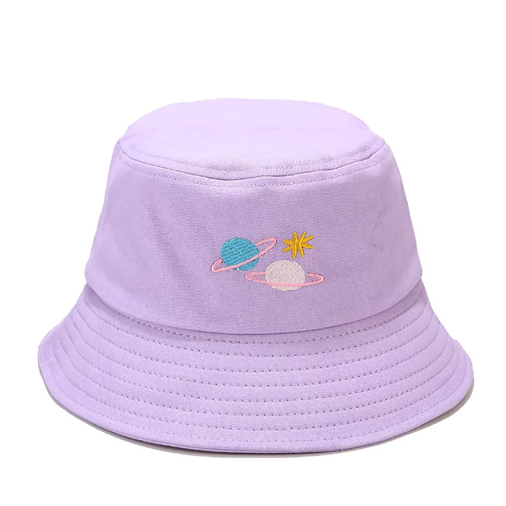 KEKY Summer Beige Print Bucket Hat for Women & Men - Pineapple Banana Beach Hat, Foldable Sun Hat for Fishing, Outdoor, Travel & Casual Wear