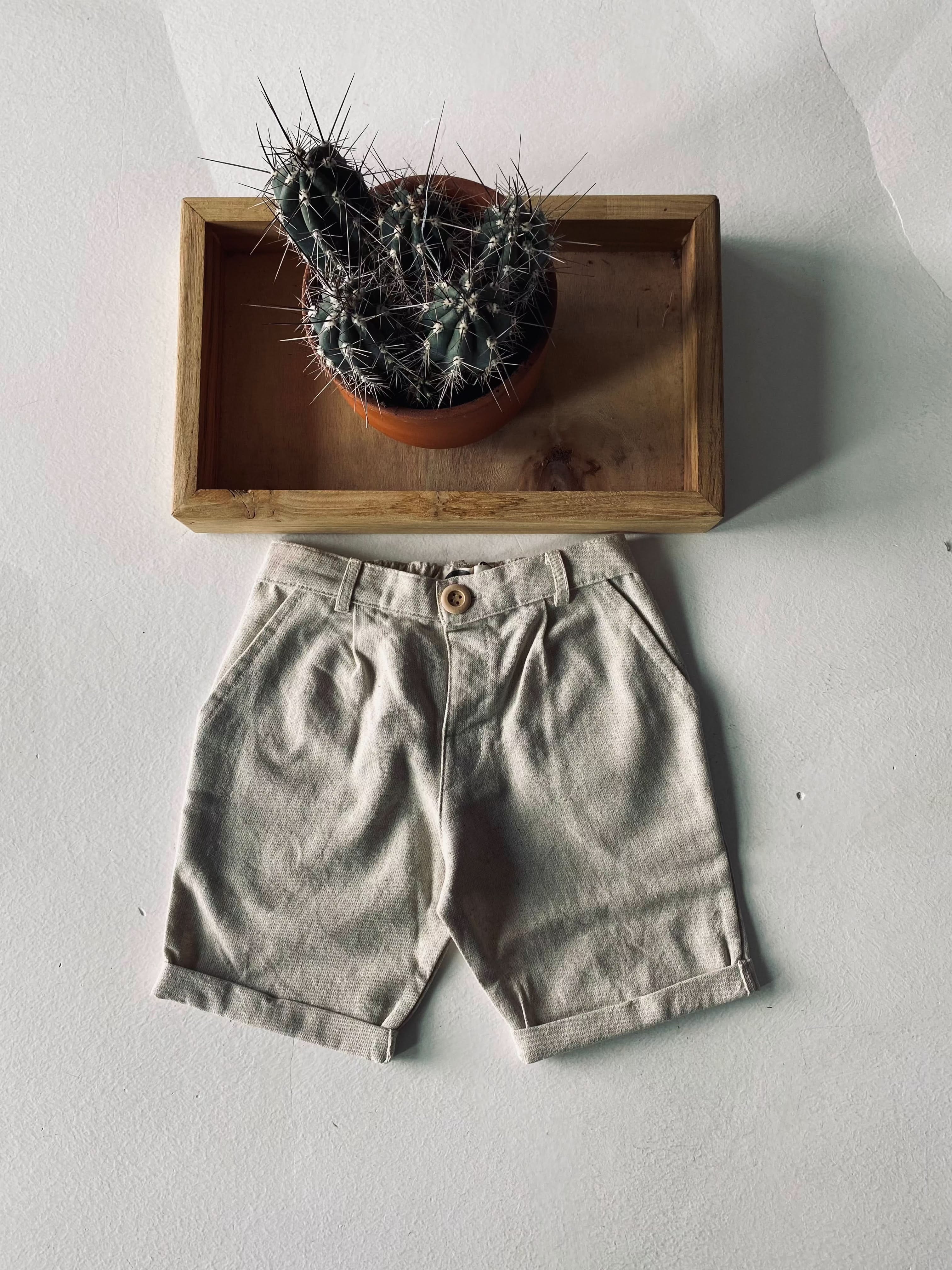 Boys' Linen Shorts for Kids Ages 3-9 | Comfortable Summer Shorts for Toddlers & Children | Perfect for Playtime, Beach & Outdoor Activities