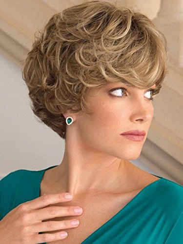 Lulu Wig Dark Chocolate Brown - Short Soft Curly Human Hair Wig with Monofilament Part & Open Weft | Natural Layered Hairstyle for Women | Perfect for Daily Wear, Cosplay & Hair Loss Solutions