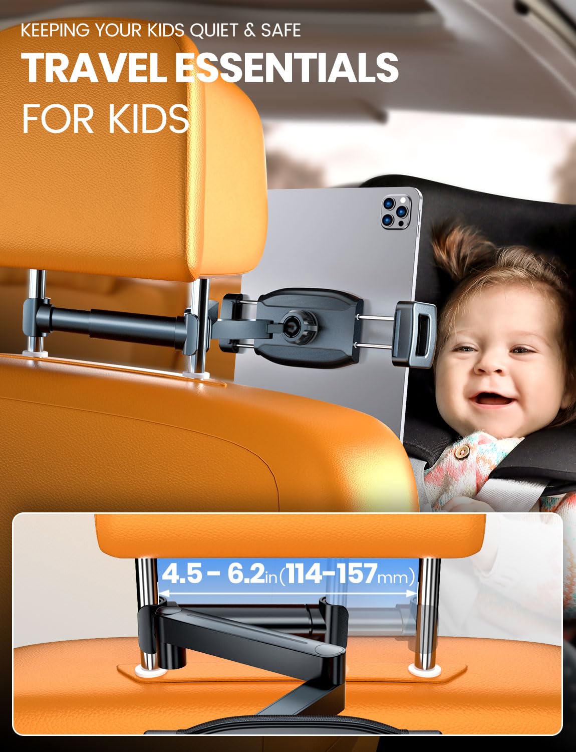 eSamcore iPad Car Holder Back Seat - 1.57